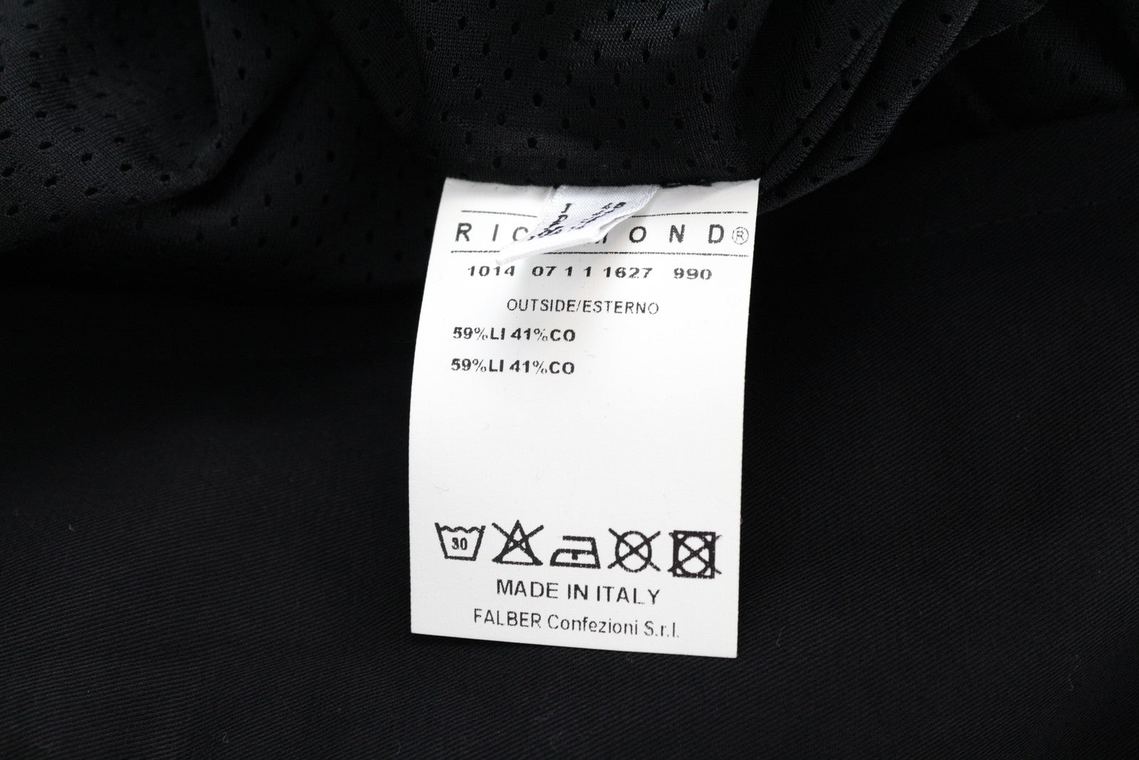 JOHN RICHMOND Men's Jacket UK16 Navy Single-Breasted Linen Cotton Long Sleeve