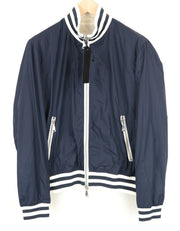 RICHMOND vyriška striukė 50 mėlyna pamušalu, užtrauktuku, ilgomis rankovėmis, bomberinė, vienaeilė 