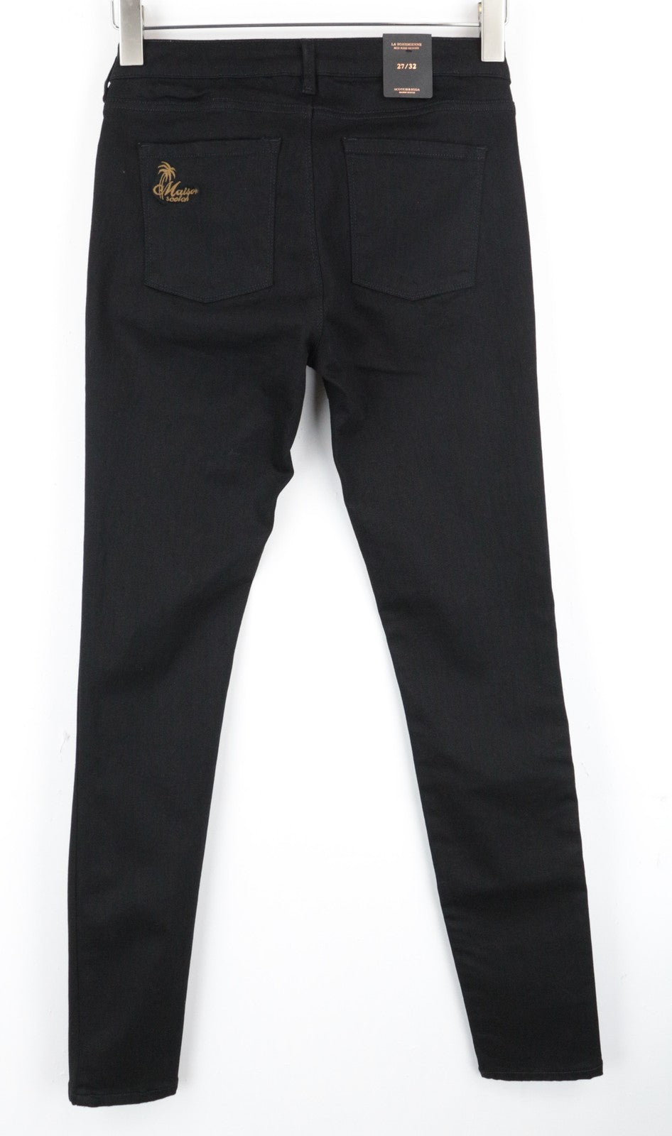 MAISON SCOTCH La Bohemienne Women's Jeans W27 L32 Skinny Fit Cotton Black Pants