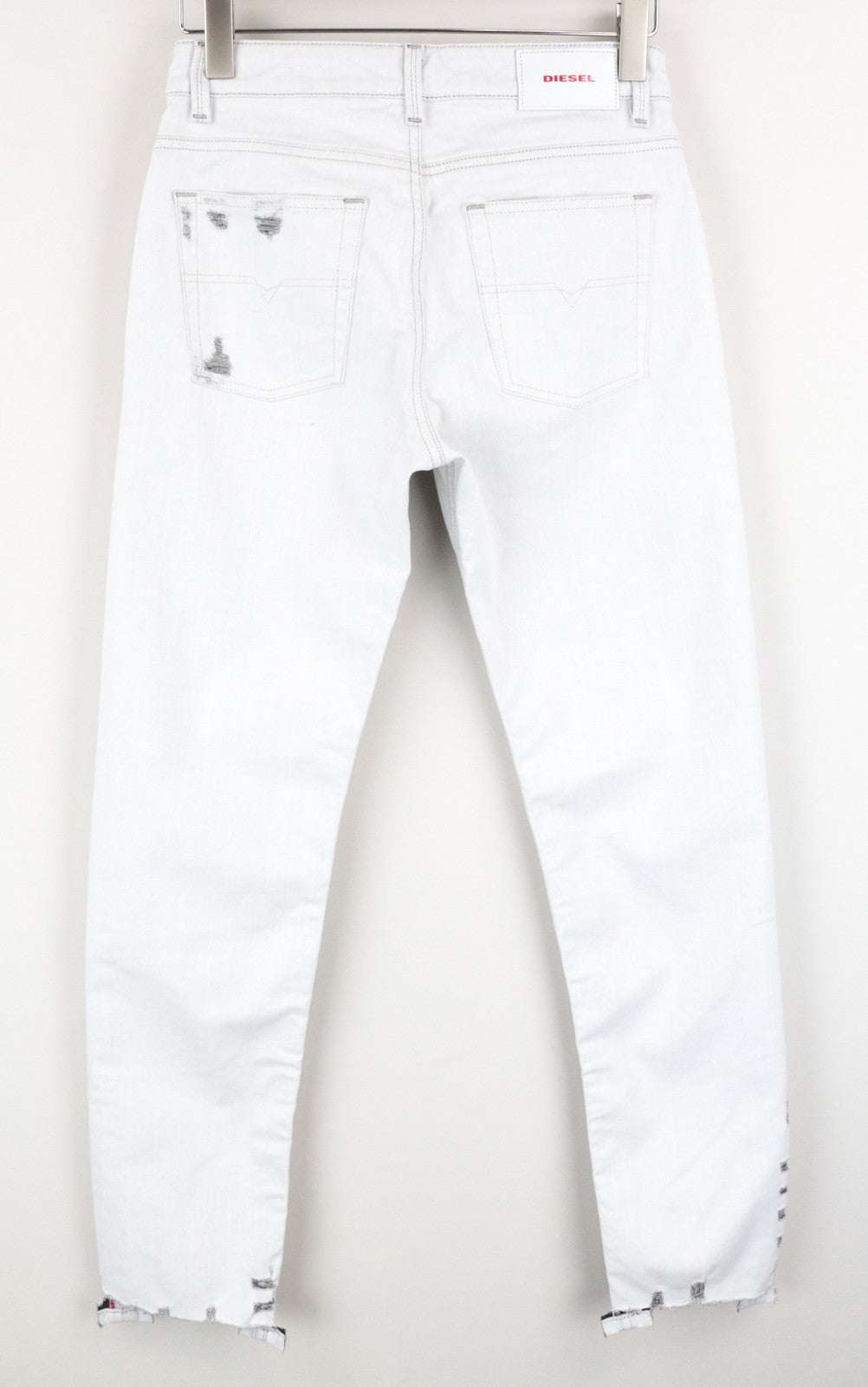 DIESEL Neekhol 003W7 Women's W27 L32 Light Blue Cotton Straight Stretch Jeans