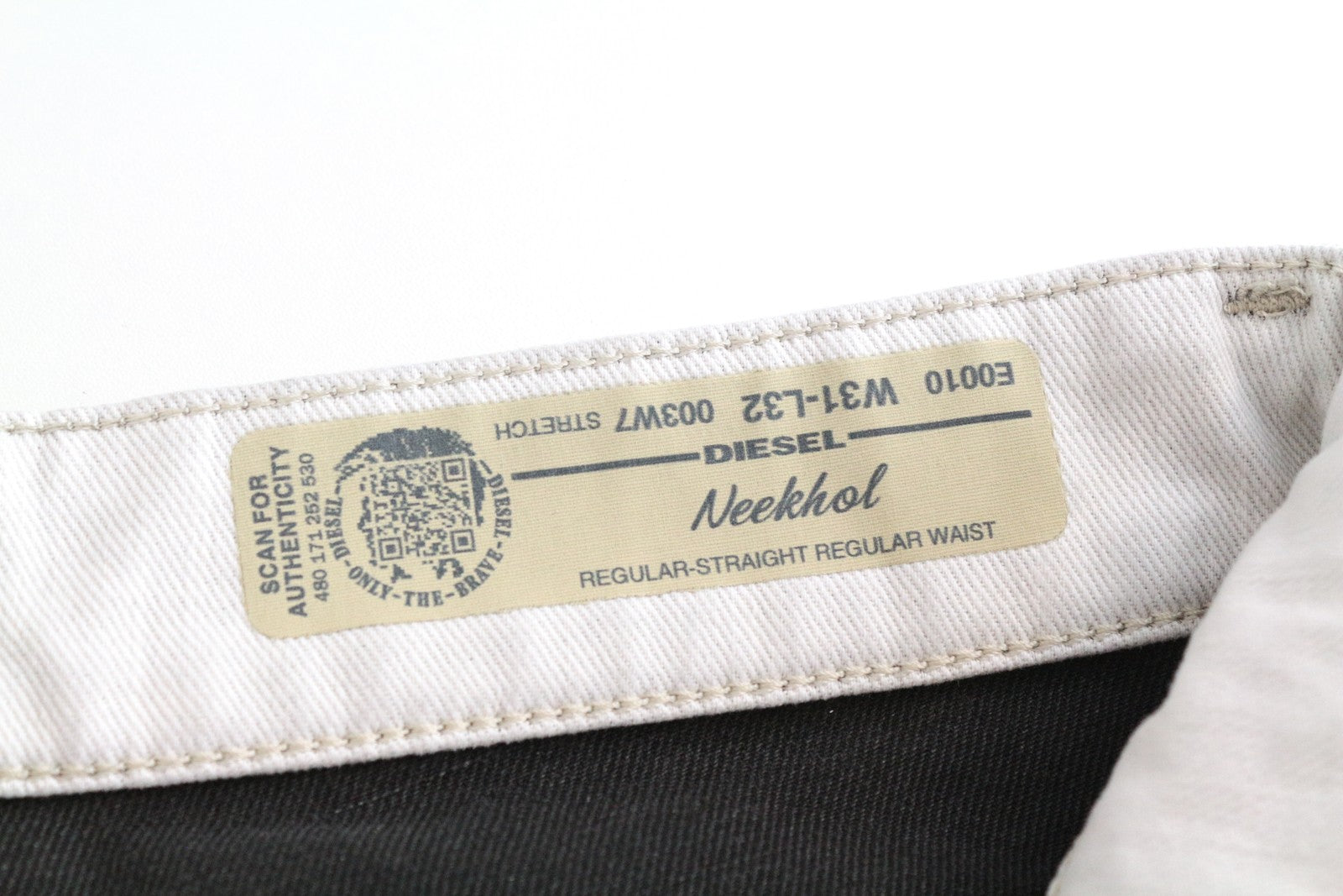 DIESEL Neekhol 003W7 Women's Jeans W31 L32 Denim Straight Fit Light Blue Stretch