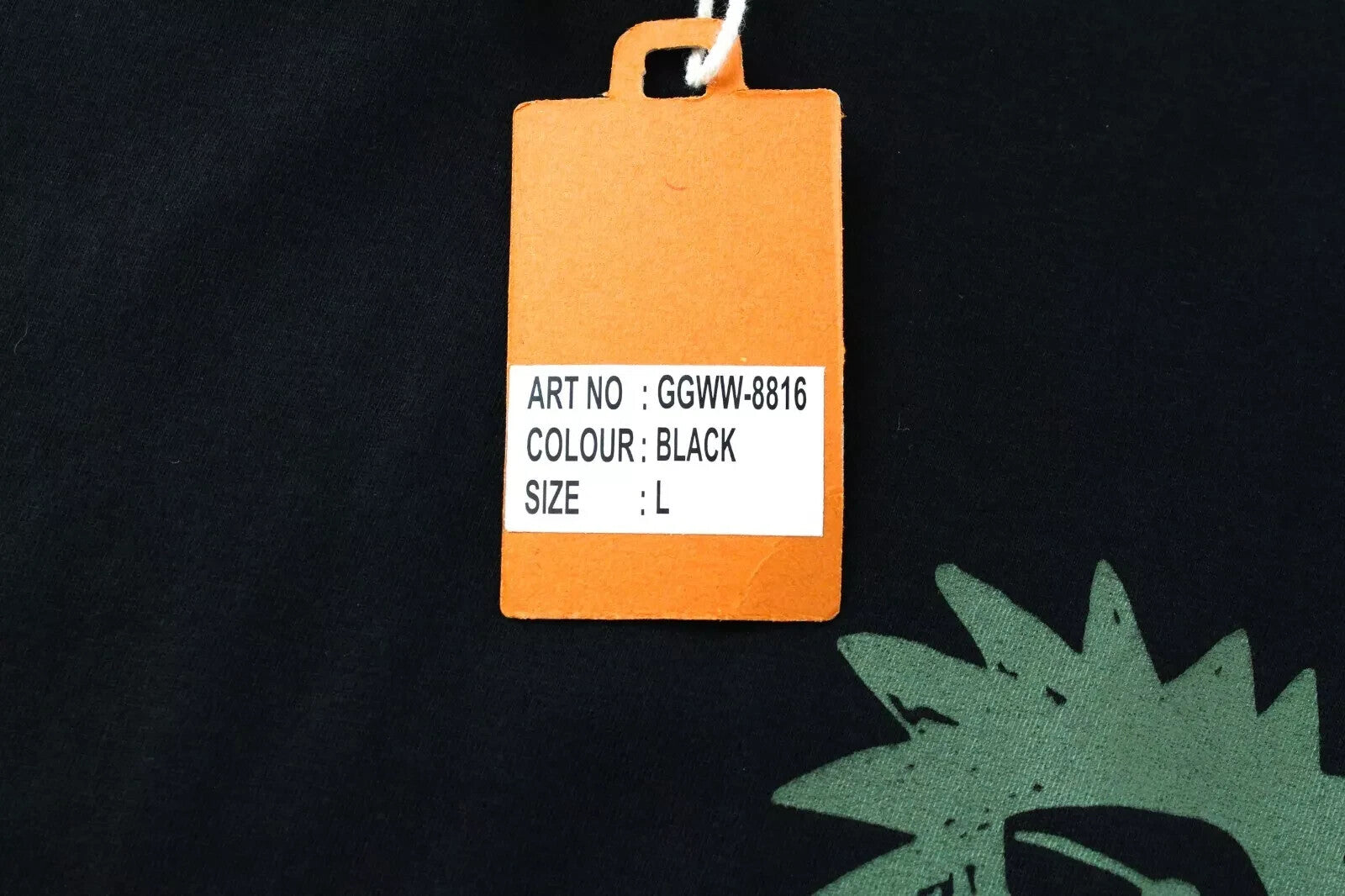 GOOD GENES L juodi medvilniniai vyriški marškinėliai apvalia kaklo iškirpte ir trumpomis rankovėmis 