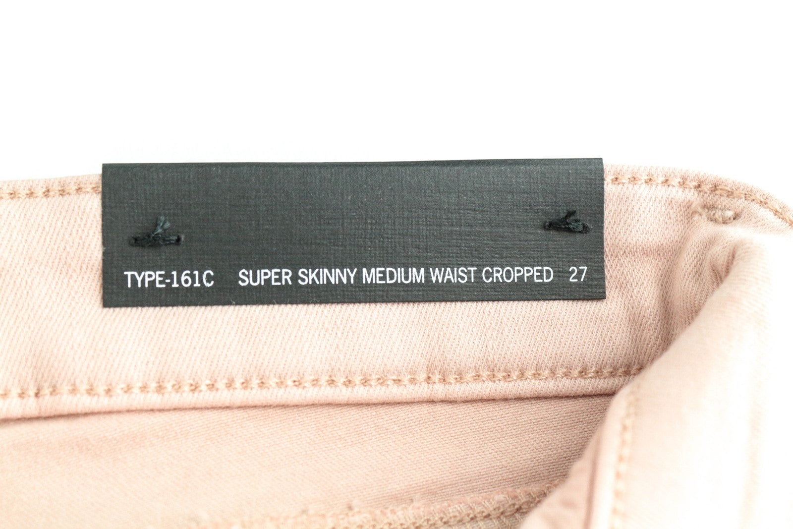 DIESEL BLACK GOLD Type-161C BG8M1 moteriškos W27 rožinės itin aptemptos trumpintos tamprios kelnės 