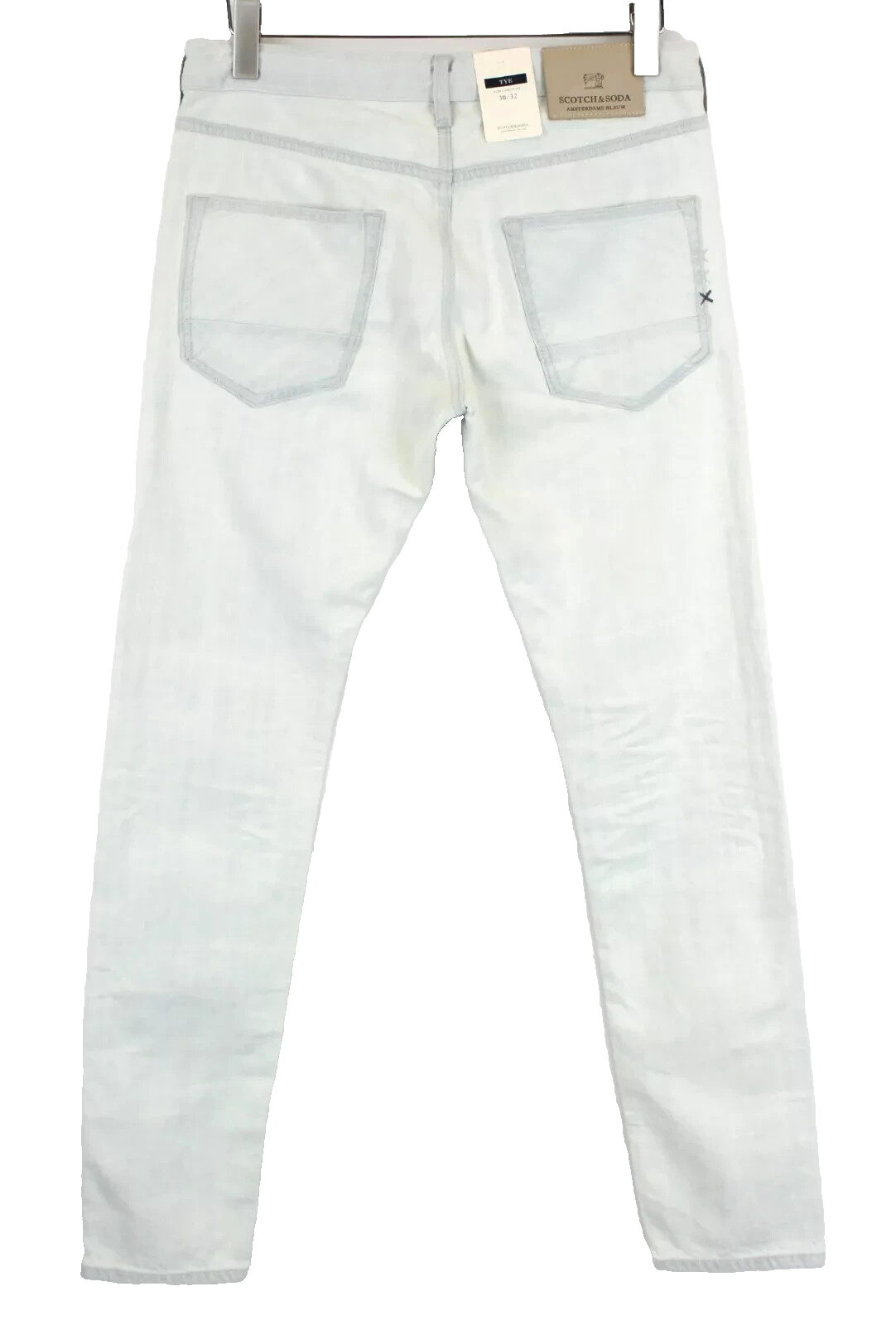 SCOTCH & SODA Tye W30/L32 Slim Carrot Jeans Mens Blue Washed Cotton