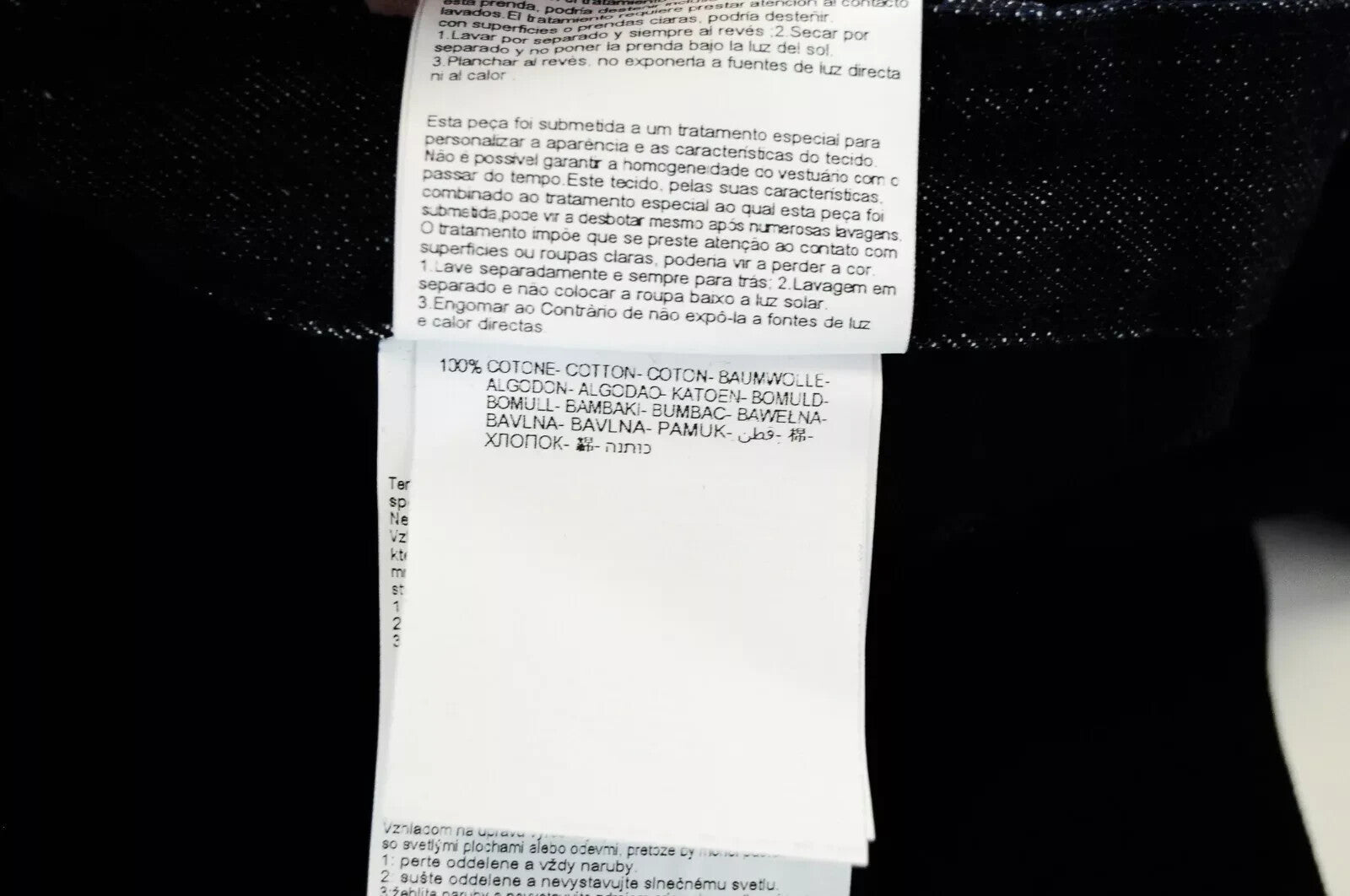 REPLAY Atelier Slim W34 L30 vyriški džinsai su užtrauktuku ir kišenėmis, juodos ir mėlynos medvilninės kelnės 