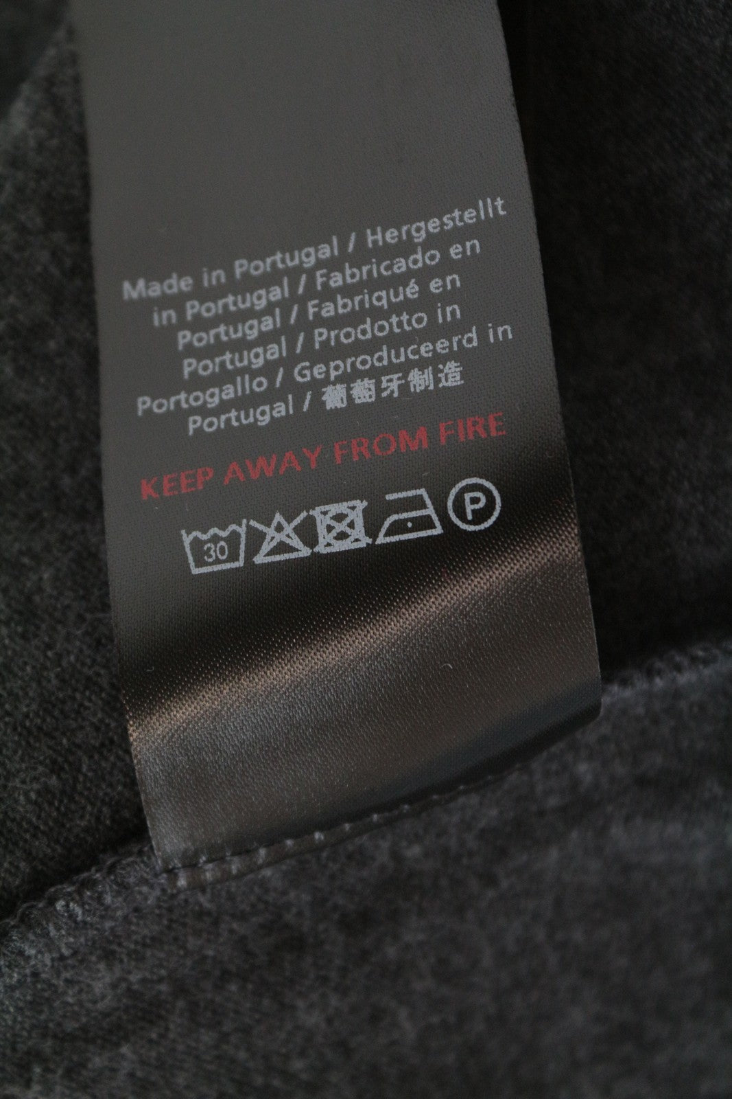 DENHAM Showa Women's XS Knit Jumper Grey Scoop Neck Tight Fit Stretch Sweater