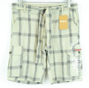 DESIGUAL Marc Cargo Shorts 30 Linen Cotton Lightweight Summer for Mens
