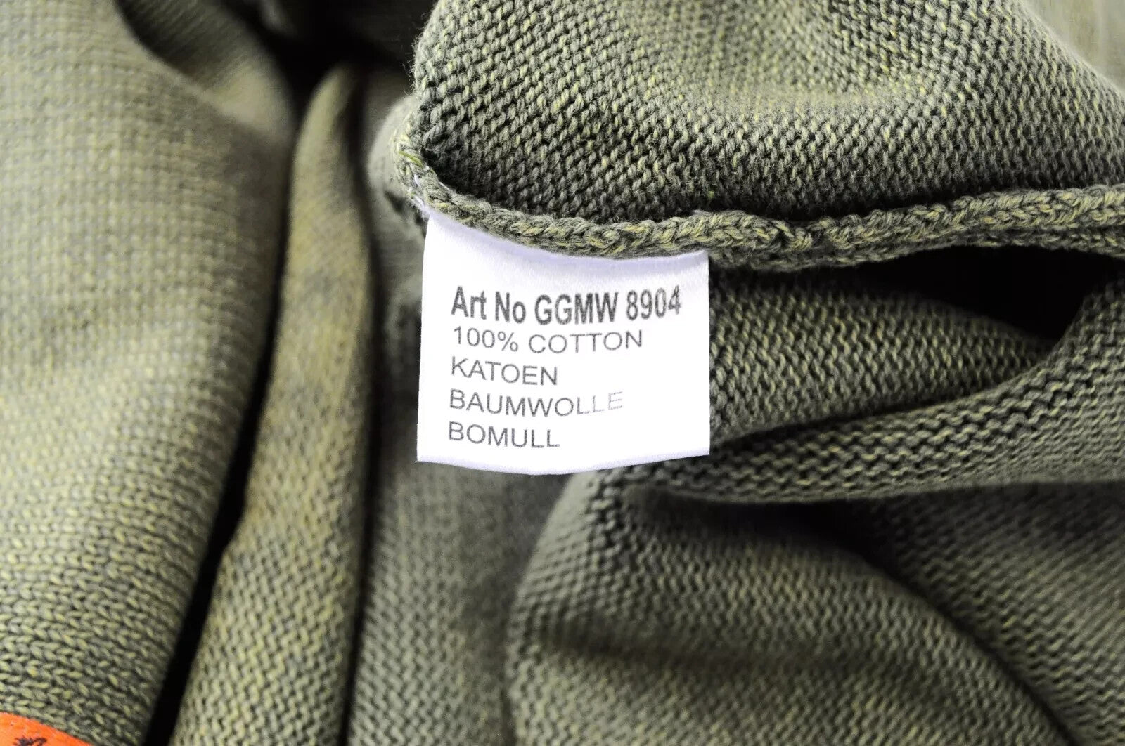 GOOD GENES L gebenės žalios spalvos megztinis su apvalia kaklo iškirpte, ilgas vyriškas megztinis