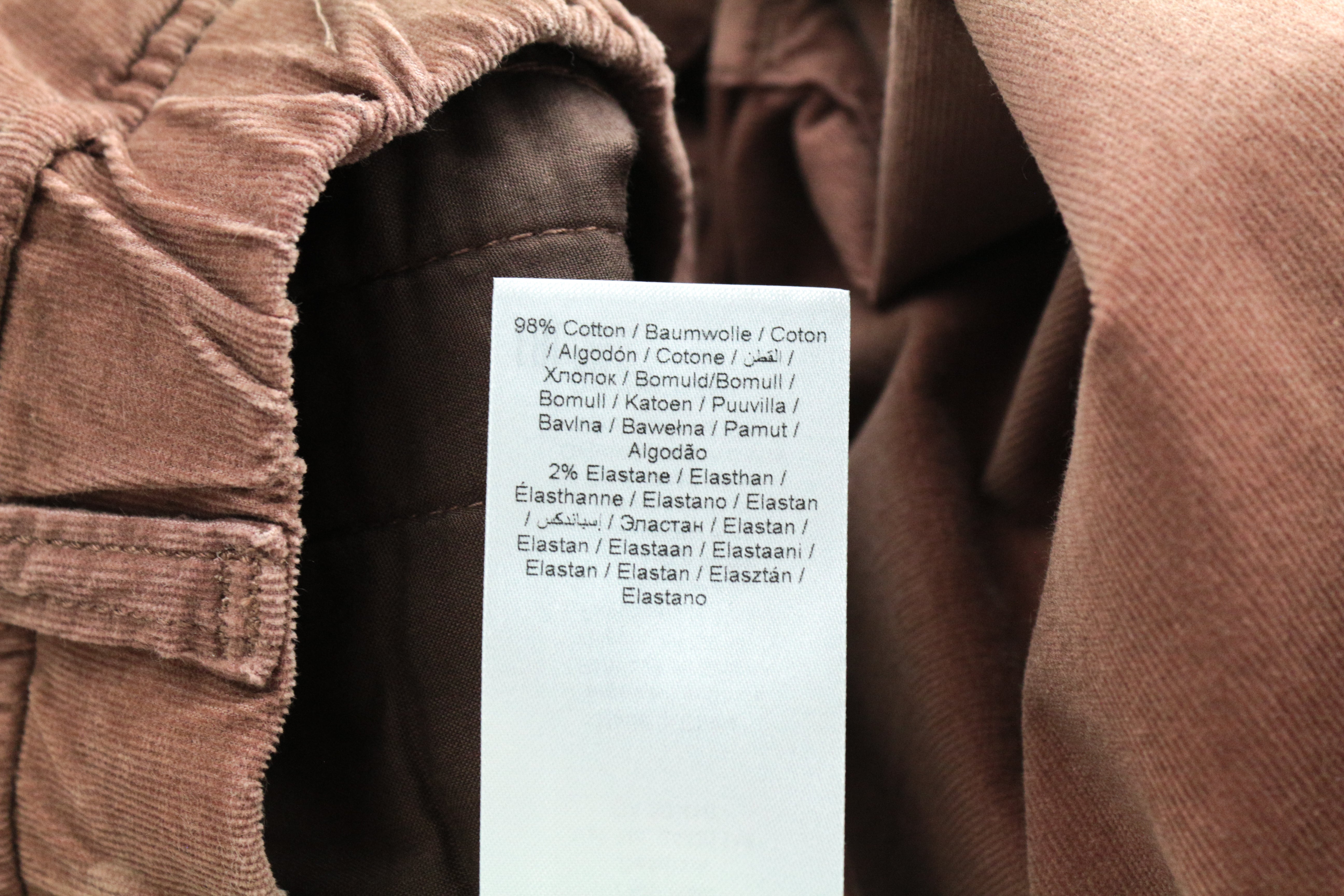 LOUNGE NINE Women's Trousers 42 Brown Corduroy Straight Cotton Pull-On Pants