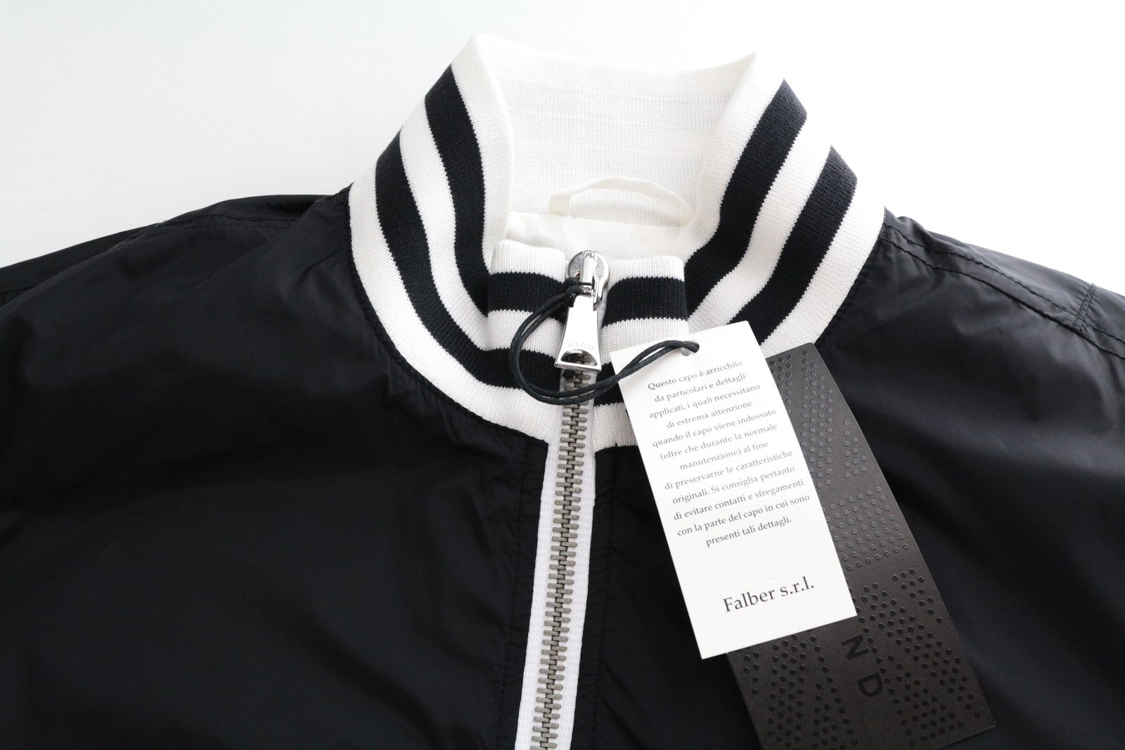 RICHMOND Men's Jacket 46 Black Zip Lined Single-Breasted Long Sleeve Smart