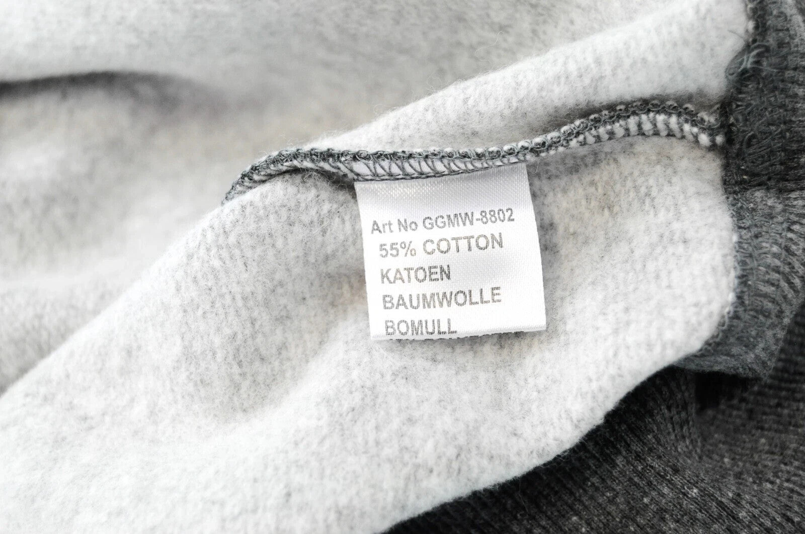 „GOOD GENES M Melange“ medvilninis megztinis su įtemptu sluoksniu, vyriškas siuvinėtas pilkas megztinis 