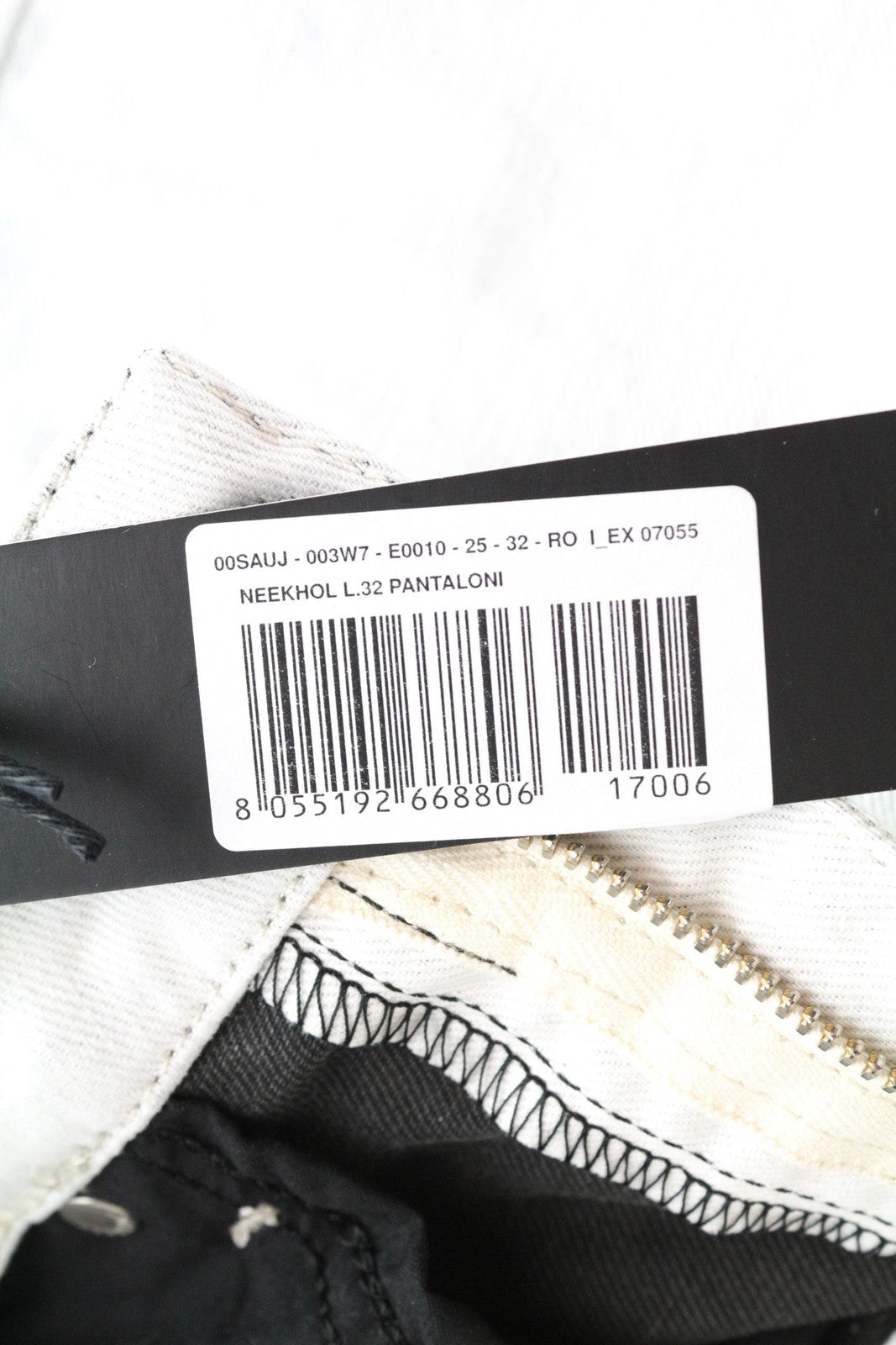 DIESEL Neekhol 003W7 moteriški W25 L32 mėlyni, tiesūs, tamprūs medvilniniai džinsai 