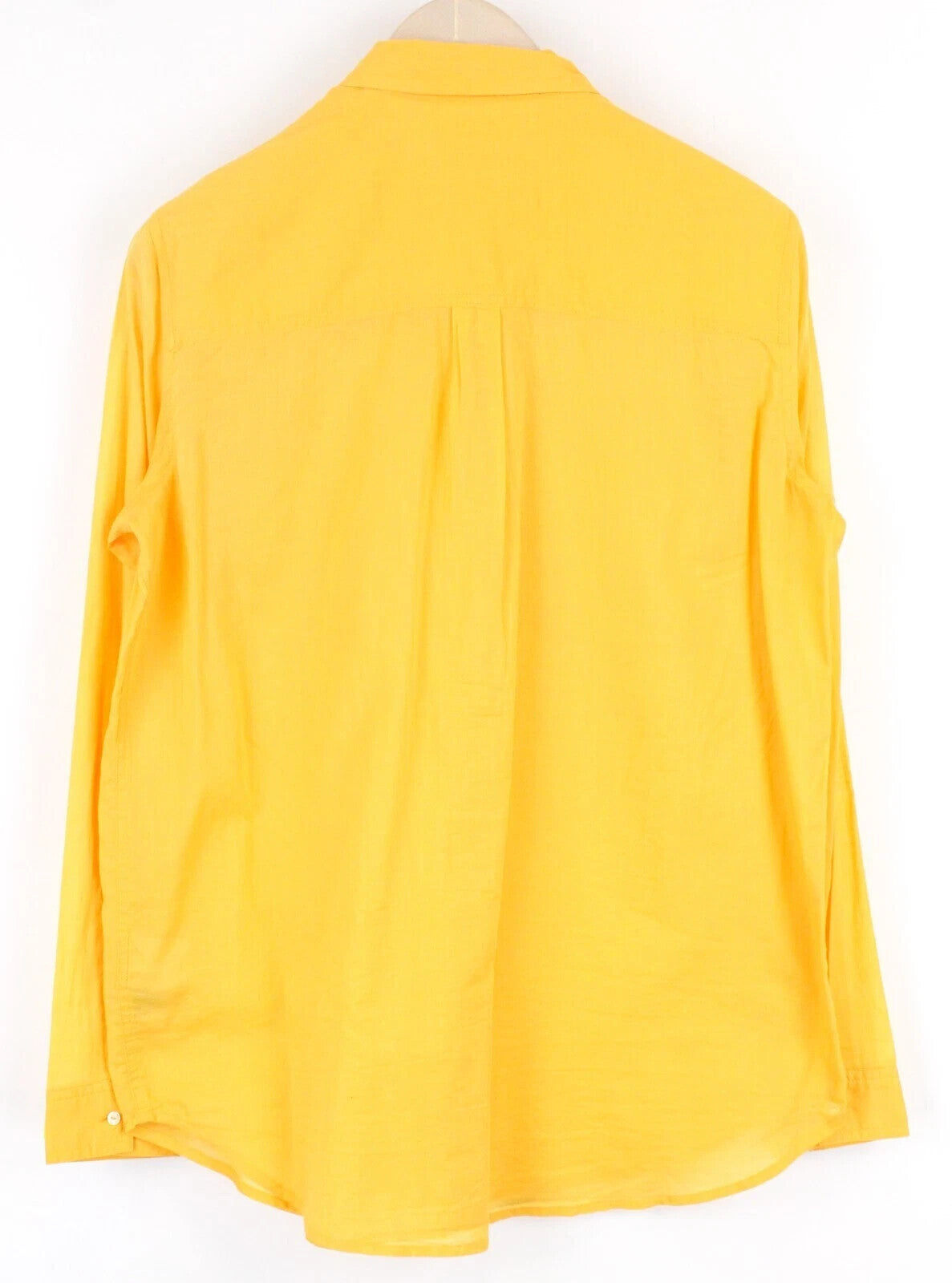 MAISON SCOTCH Palm Cove Shirt M Orange Cotton Button-Up Pocketed Womens Top