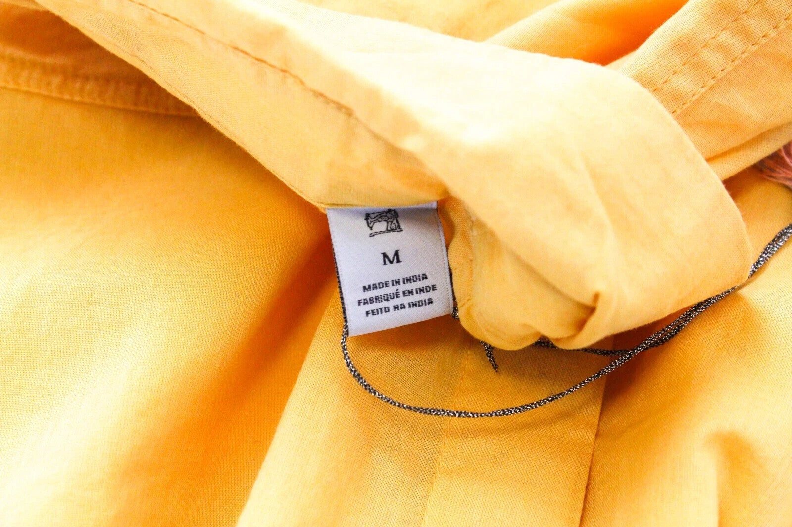 MAISON SCOTCH M Palm Cove Cotton Shirt Faded Orange Button Pocket Womens