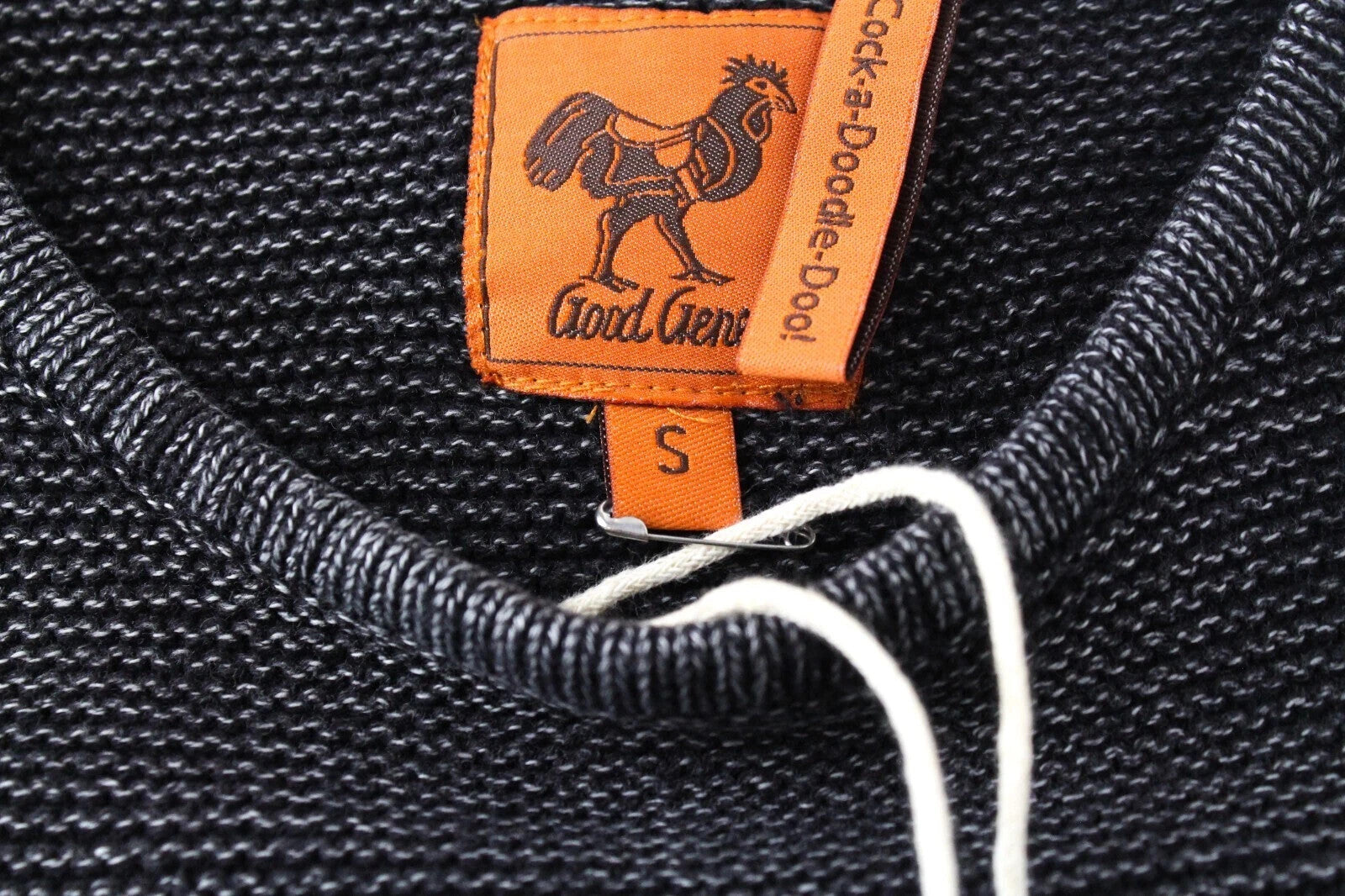 GOOD GENES moteriškas džemperis S Slim melange apvalios kaklo iškirptės megzto stiliaus viršus 