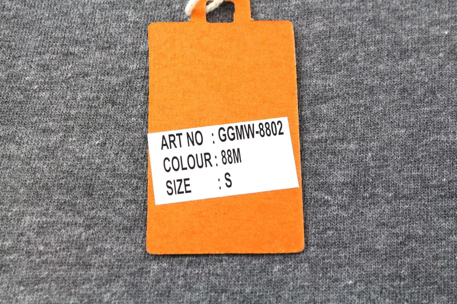 „GOOD GENES“ pilkas medvilninis vyriškas džemperis su siuvinėta apvalia kaklo iškirpte ir melanžu 