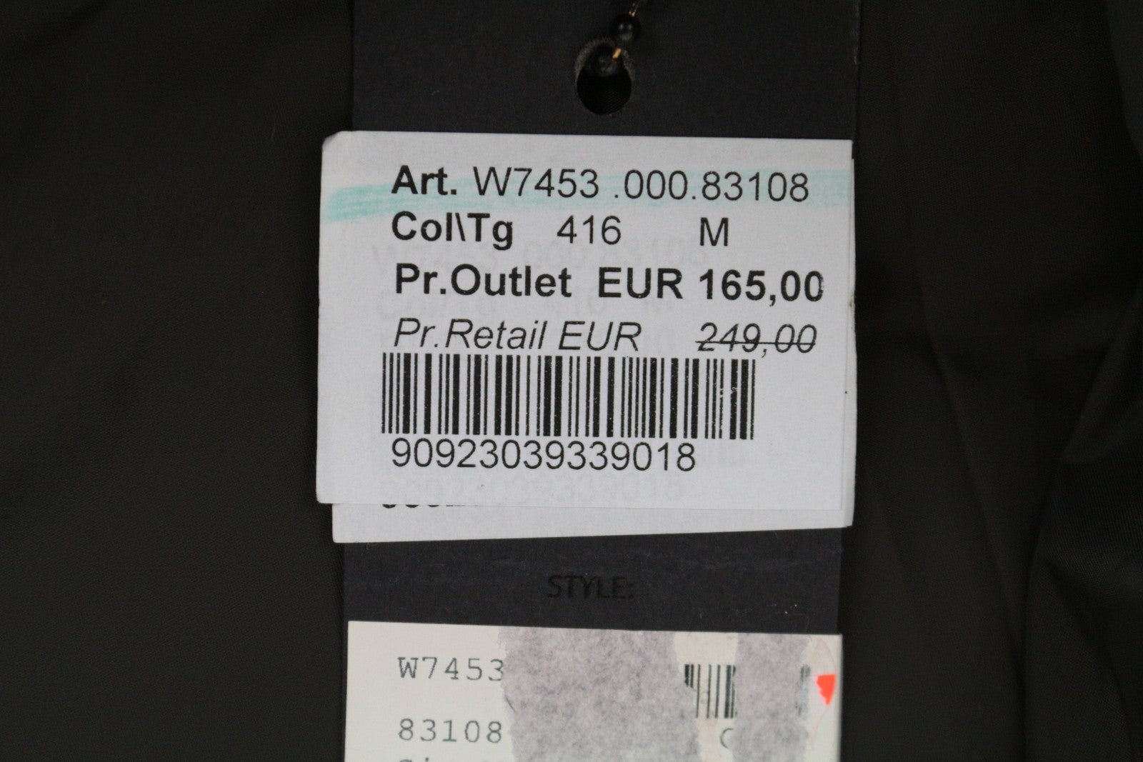 REPLAY moteriškas paltas M rudas pūstas gobtuvas su vidutinio aukščio dygsniuotu dideliu stiliumi