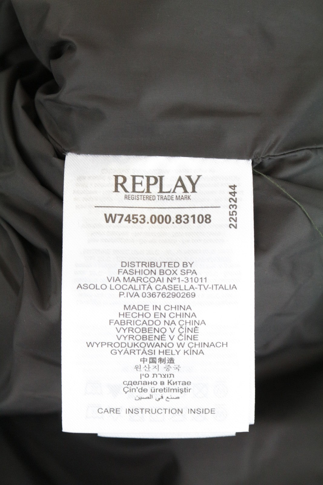 REPLAY moteriškas paltas M rudas pūstas gobtuvas su vidutinio aukščio dygsniuotu dideliu stiliumi