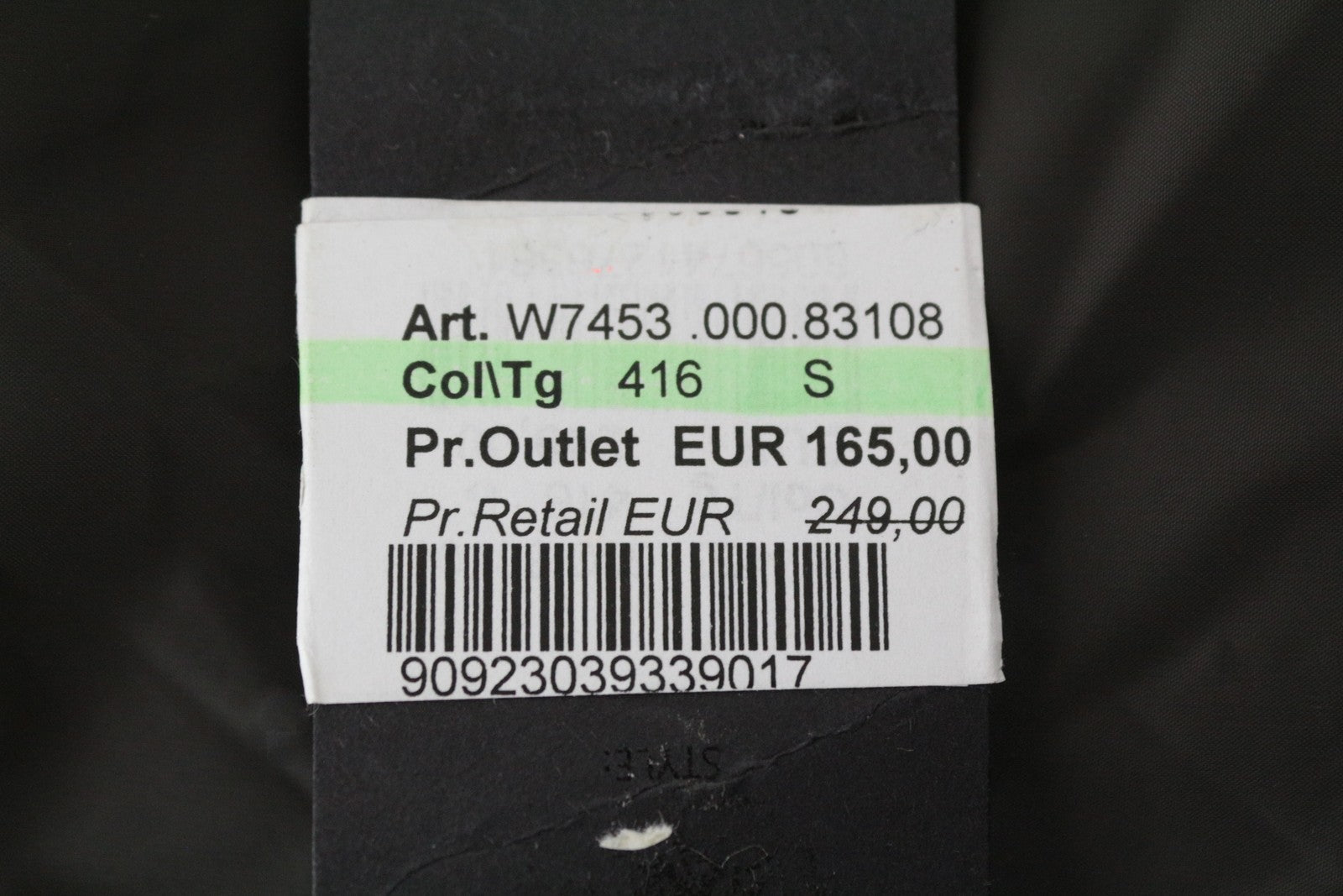 REPLAY moteriškas rudas vidutinio ilgio dygsniuotas pūkinis paltas su gobtuvu, didelis dydis 