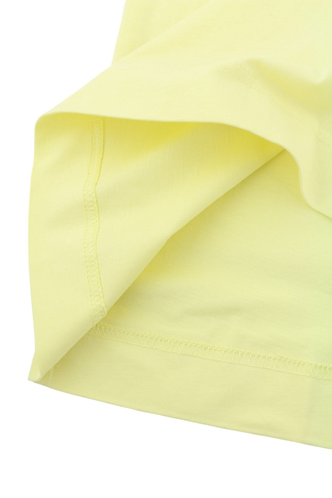 DIESEL D-Egor-New-Ita moteriška suknelė XS, geltona, trumpomis rankovėmis, trikotažinio stiliaus, laisvalaikio stiliaus, su logotipu. 