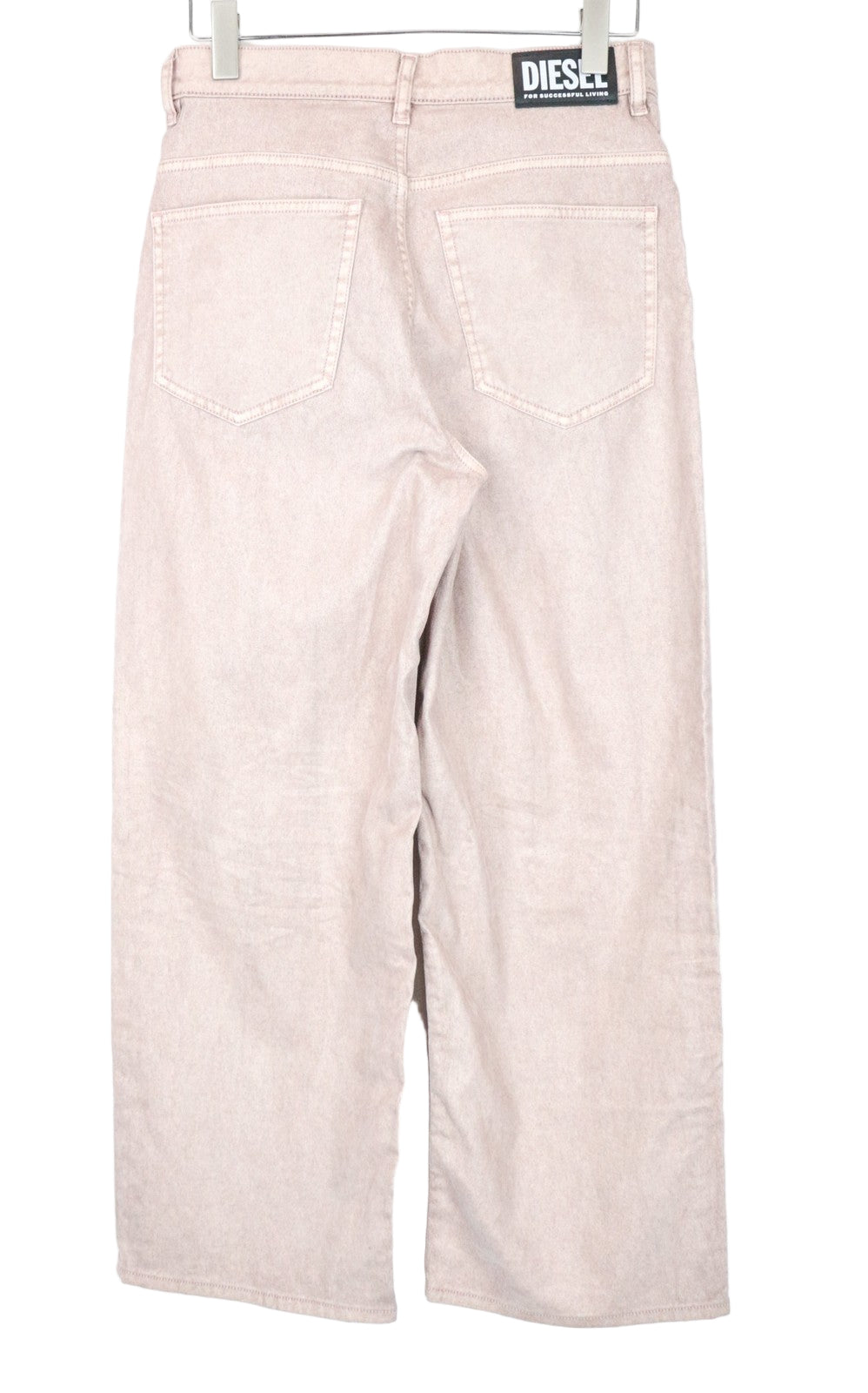 DIESEL Widee 0091T moteriški W28 L30 platėjantys džinsai rožiniai, tiesūs, tamprūs, įprasto dydžio 