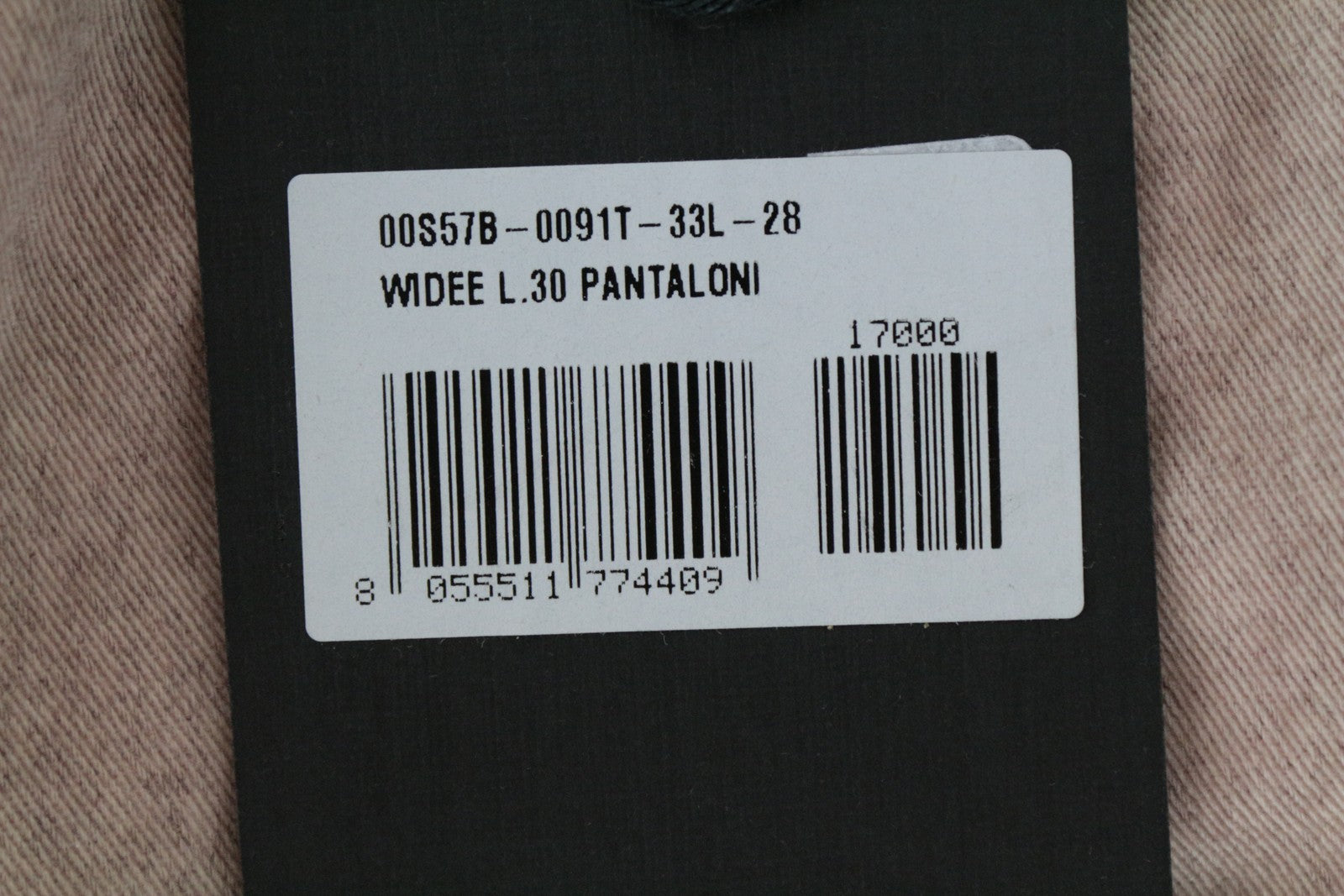 DIESEL Widee 0091T moteriški W28 L30 platėjantys džinsai rožiniai, tiesūs, tamprūs, įprasto dydžio 