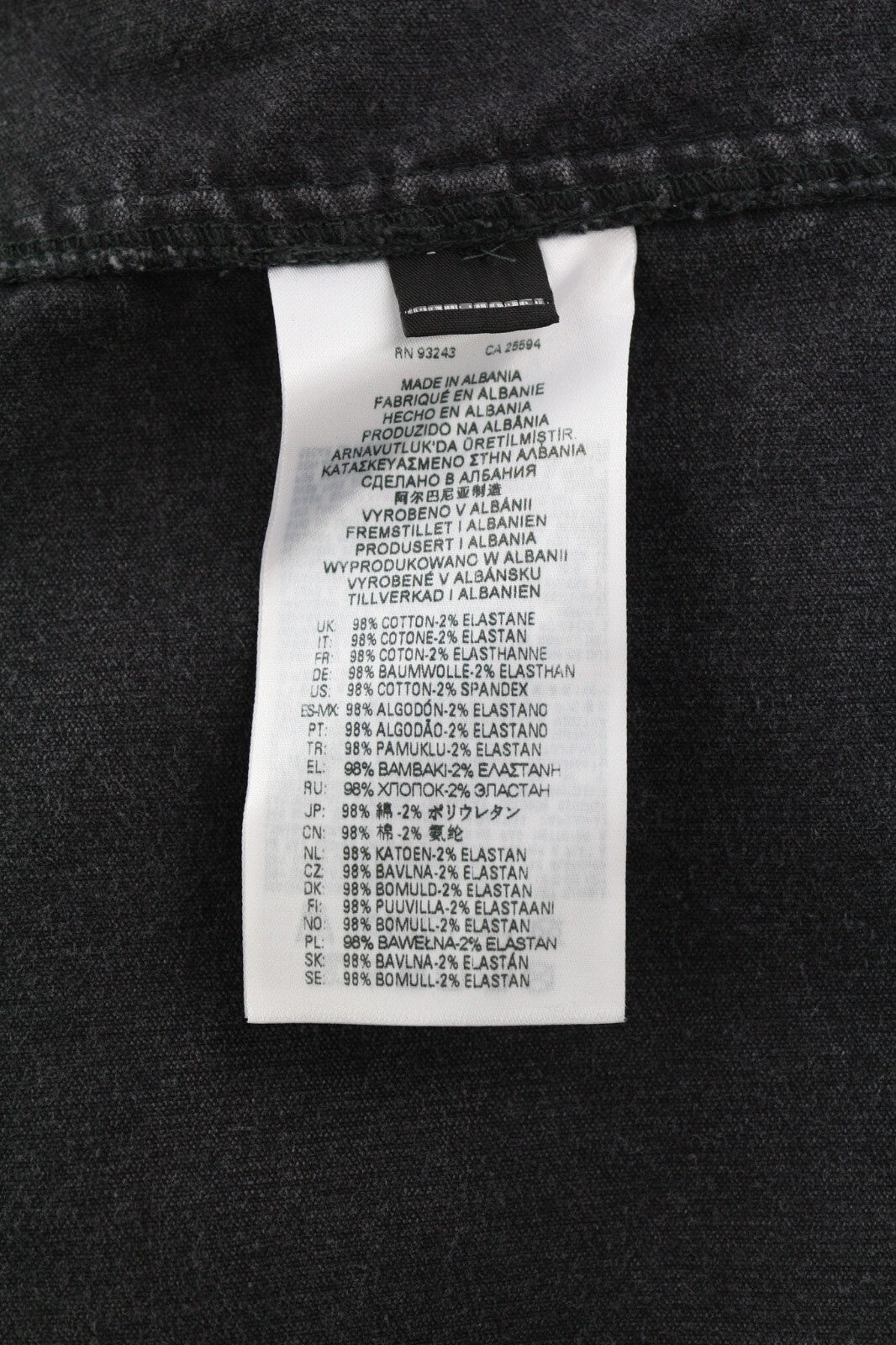 DIESEL S-Bun-Cord vyriški marškinėliai, 2XL, rekomenduojama kaina – 175 €, velvetas, sagomis užsegamos, išskleistos kišenės. 