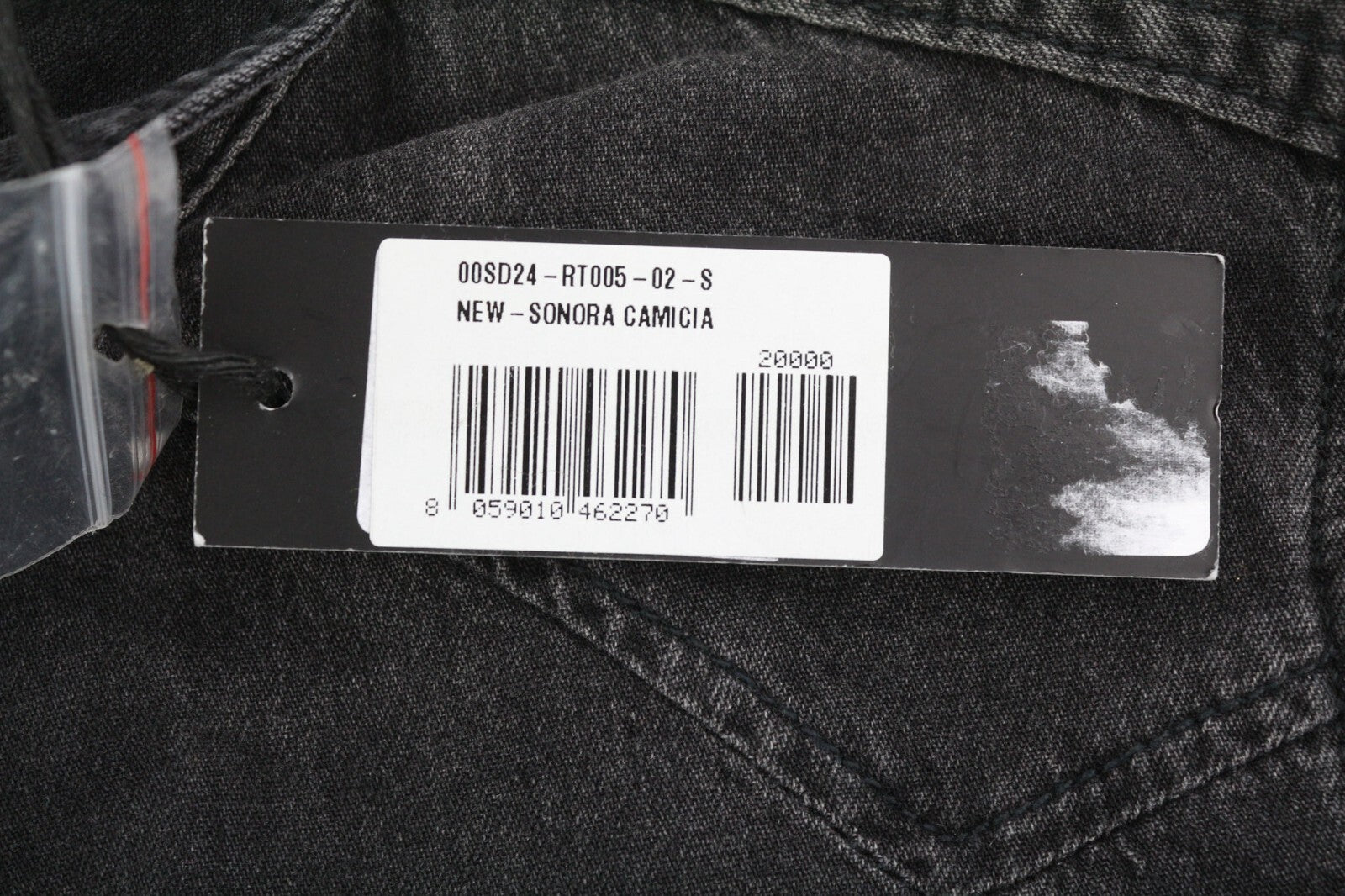 DIESEL „New-Sonora“ vyriški marškinėliai S, RRP 120 €, vesterno stiliaus, skalbti juodi, su sagomis ir kišenėmis.