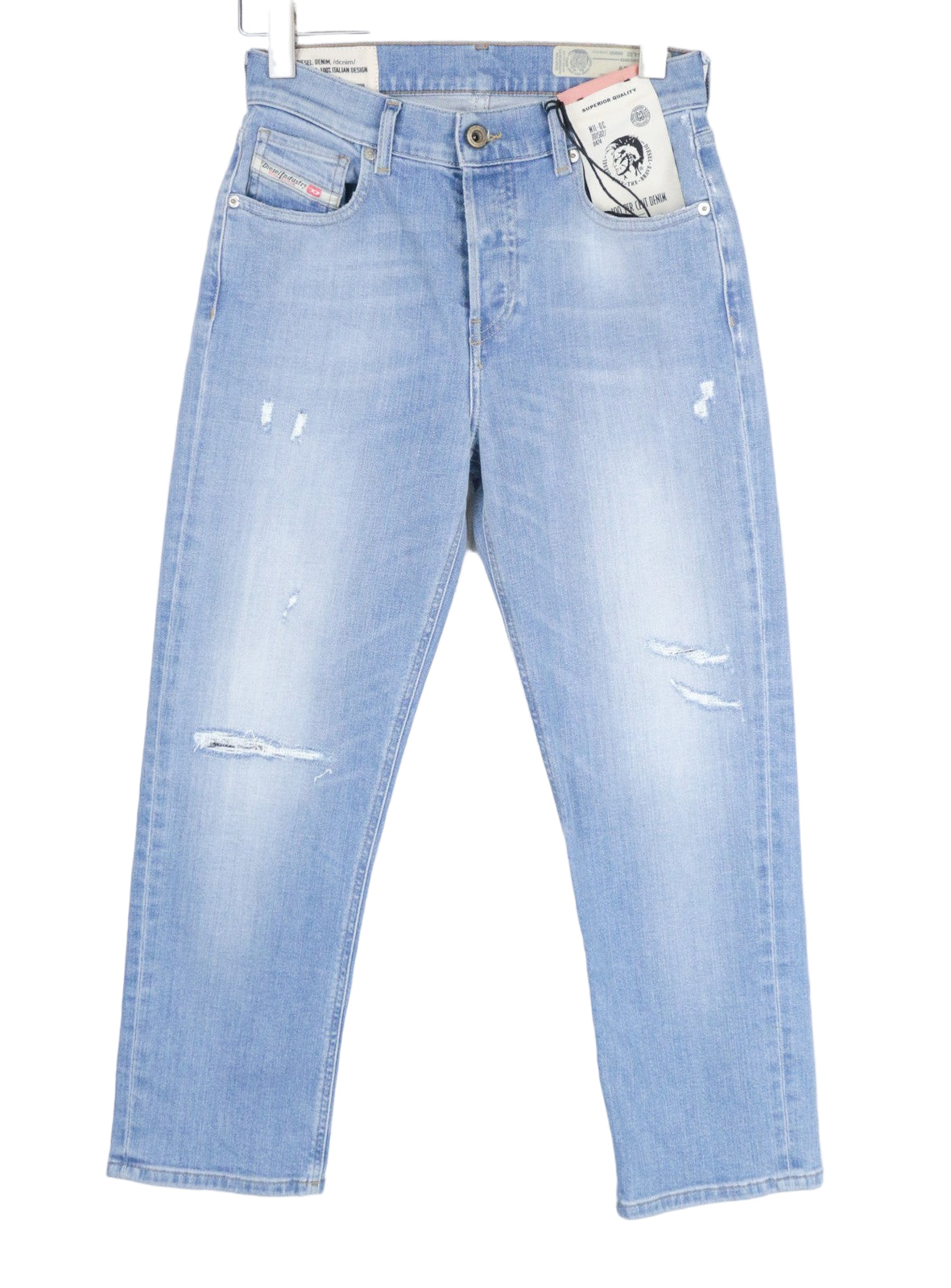 DIESEL Aryel 0890D moteriški džinsai W24 L32 tiesūs mėlyni, aptempti mergaitėms 