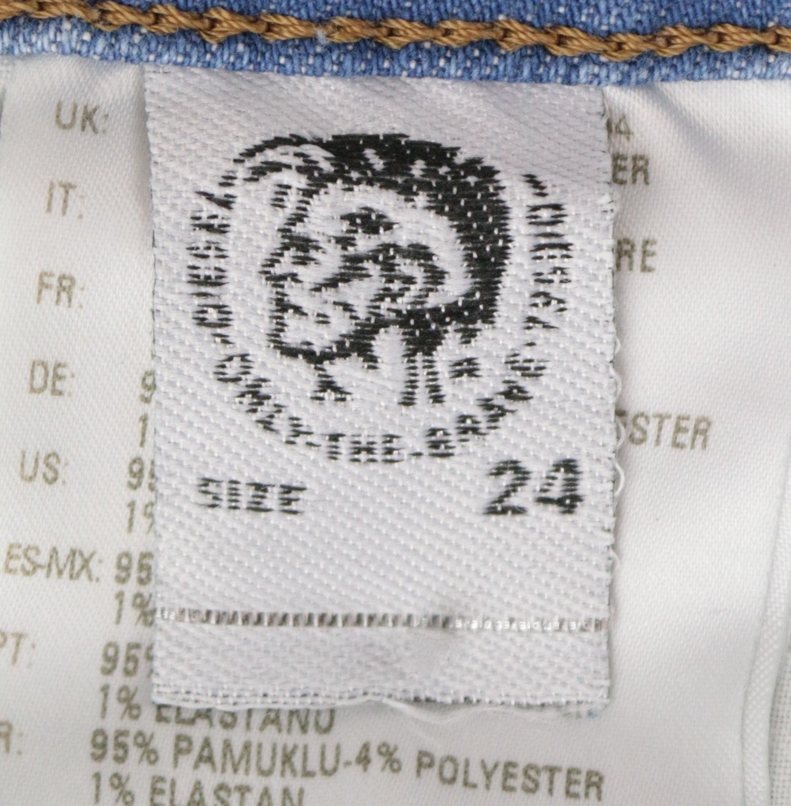 DIESEL Aryel 0890D moteriški džinsai W24 L32 tiesūs mėlyni, aptempti mergaitėms 