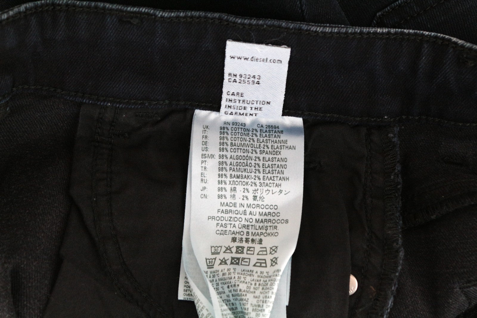 DIESEL D-Eiselle 069GL moteriški W25 L30 džinsai tamsiai mėlyni, tiesūs, medvilniniai 