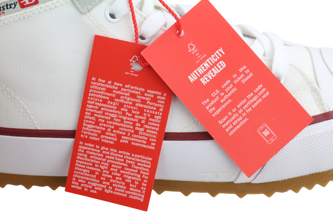 DIESEL S-Principia Mid vyriški sportbačiai, balti, aukštakulniai, EU44, RRP 185 € 