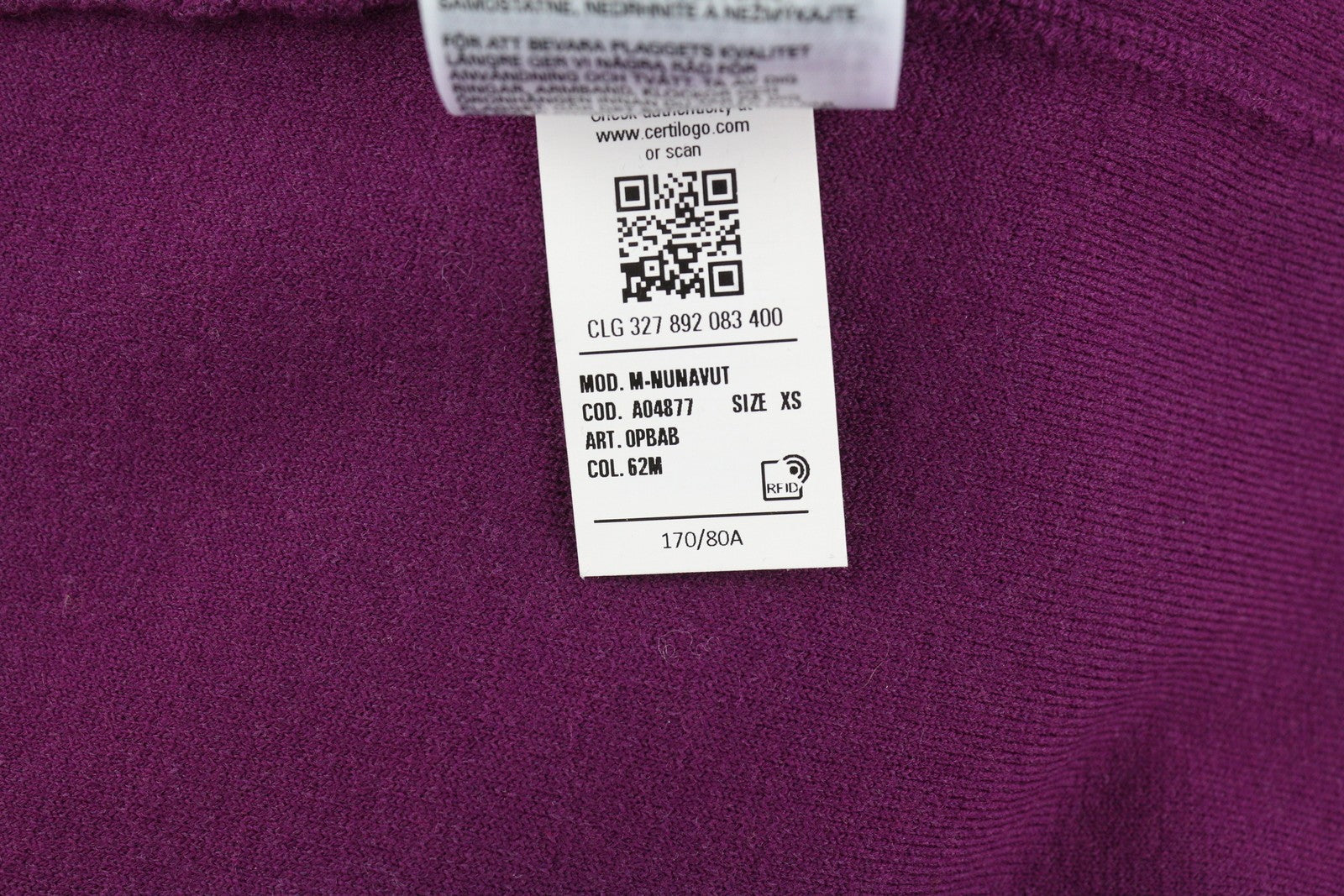 DIESEL M-Nunavut moteriška suknelė XS, violetinė, megzta, vilnos mišinio, aukšta apykakle. RMK 295 €. 