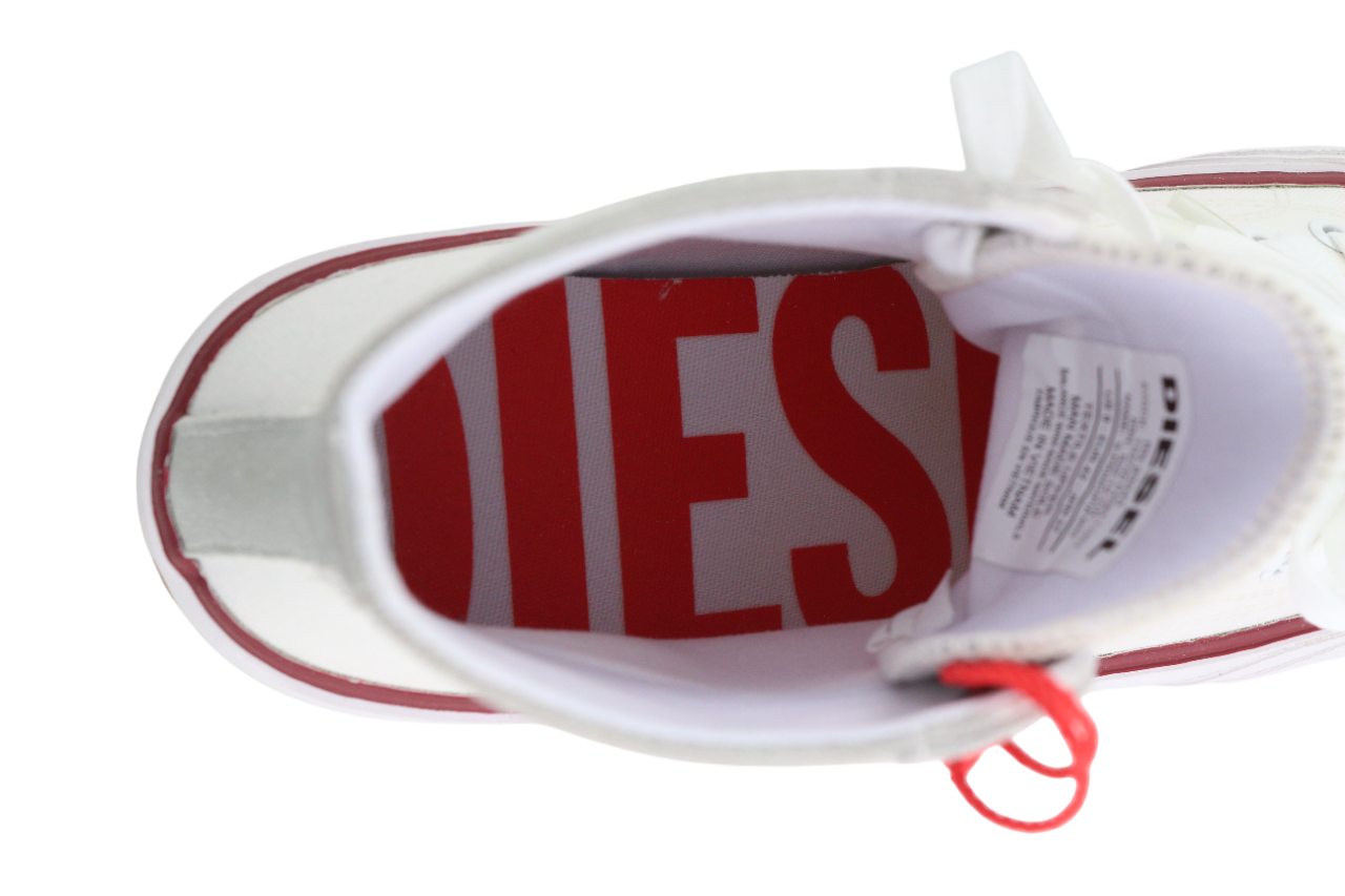 DIESEL S-Principia Mid vyriški sportbačiai, EU42, balti, suvarstomi, RRP 185 € 