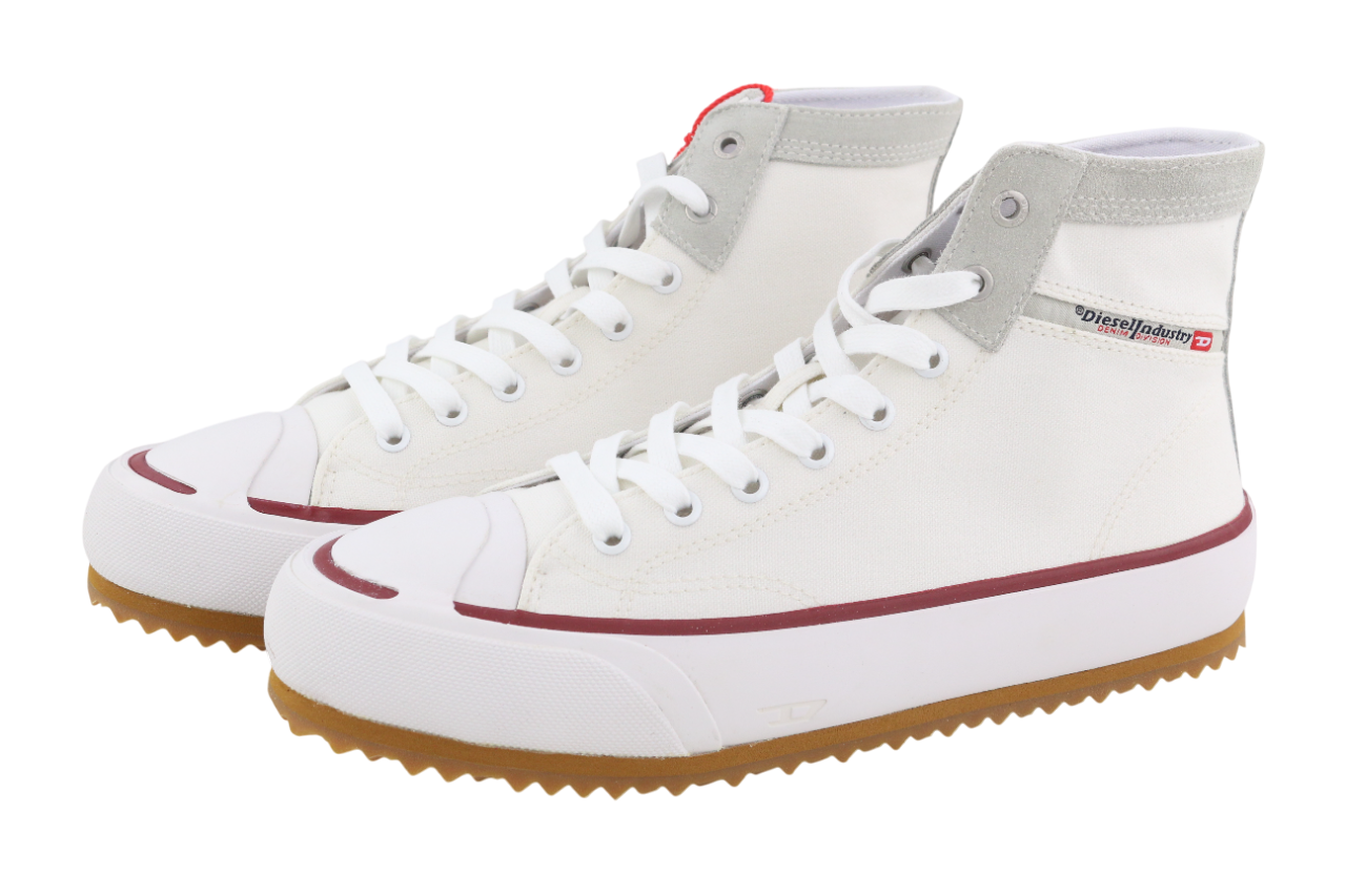 DIESEL S-Principia Mid vyriški sportbačiai, EU42, balti, suvarstomi, RRP 185 € 