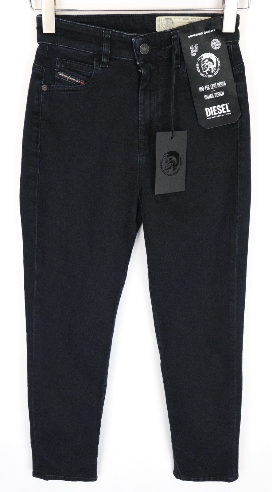 DIESEL D-Eiselle 069GL moteriški W24/L30 mėlyni, tiesaus kirpimo, tamprūs džinsai 