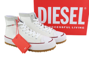 DIESEL S-Principia Mid vyriški sportbačiai, EU43, balti, aukštakulniai, RRP 185 € 