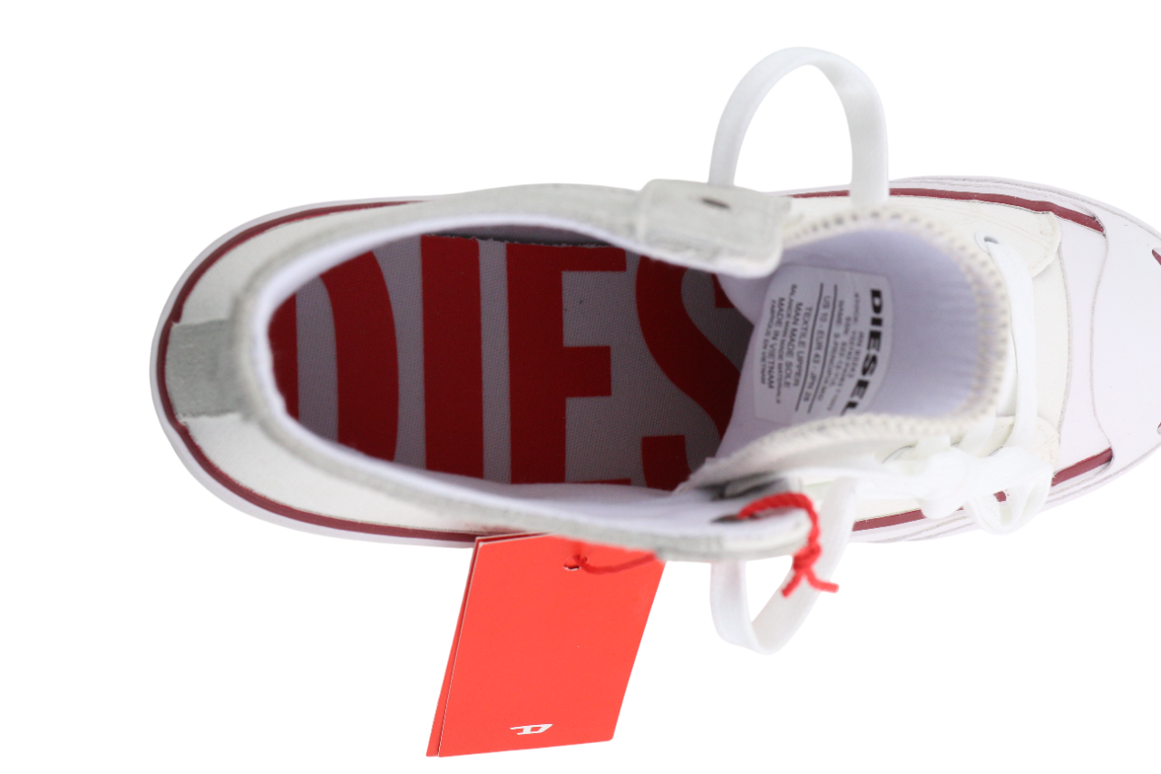 DIESEL S-Principia Mid vyriški sportbačiai, EU43, balti, aukštakulniai, RRP 185 € 