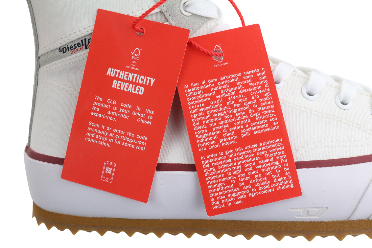 DIESEL S-Principia Mid vyriški sportbačiai, EU43, balti, aukštakulniai, RRP 185 € 