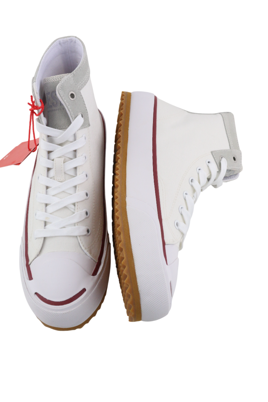 DIESEL S-Principia Mid vyriški sportbačiai, EU43, balti, aukštakulniai, RRP 185 € 