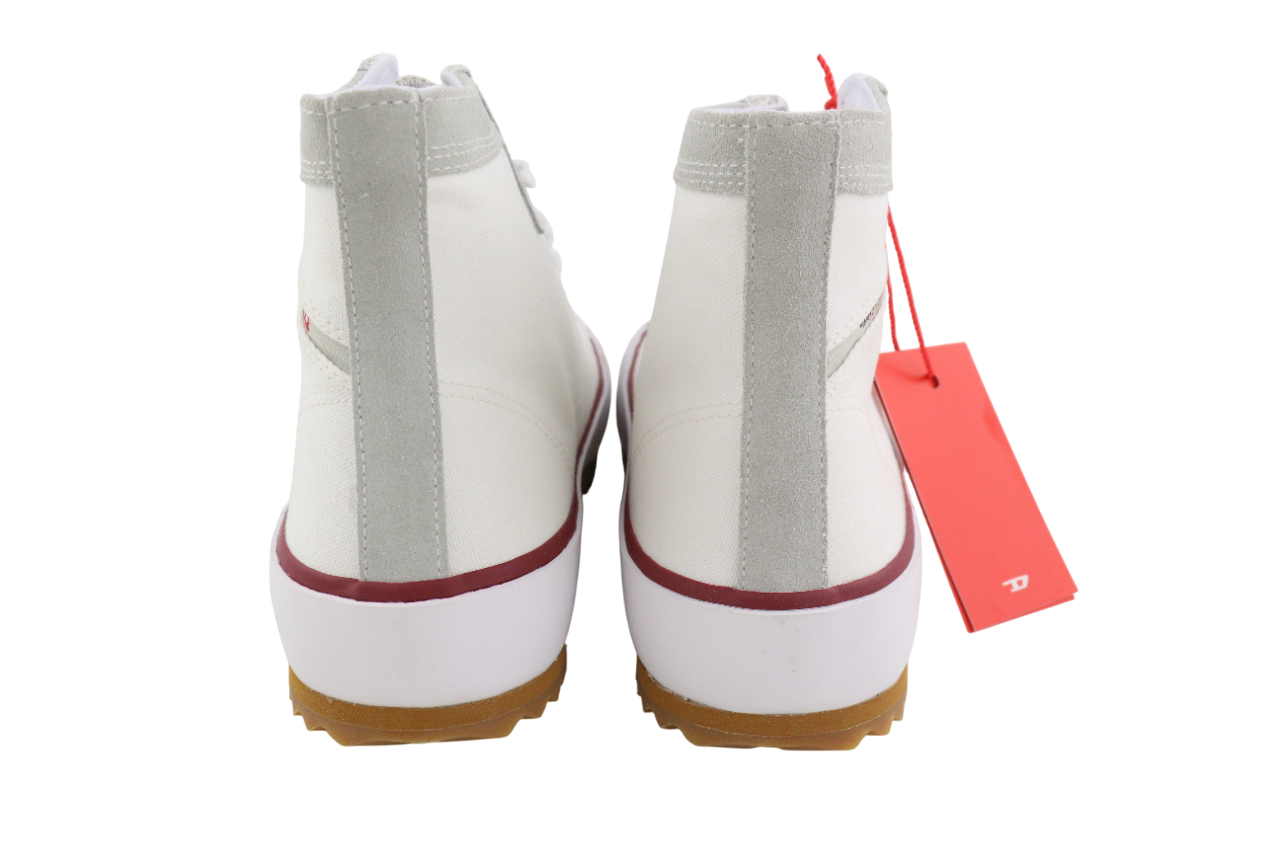 DIESEL S-Principia Mid vyriški sportbačiai, EU43, balti, aukštakulniai, RRP 185 € 