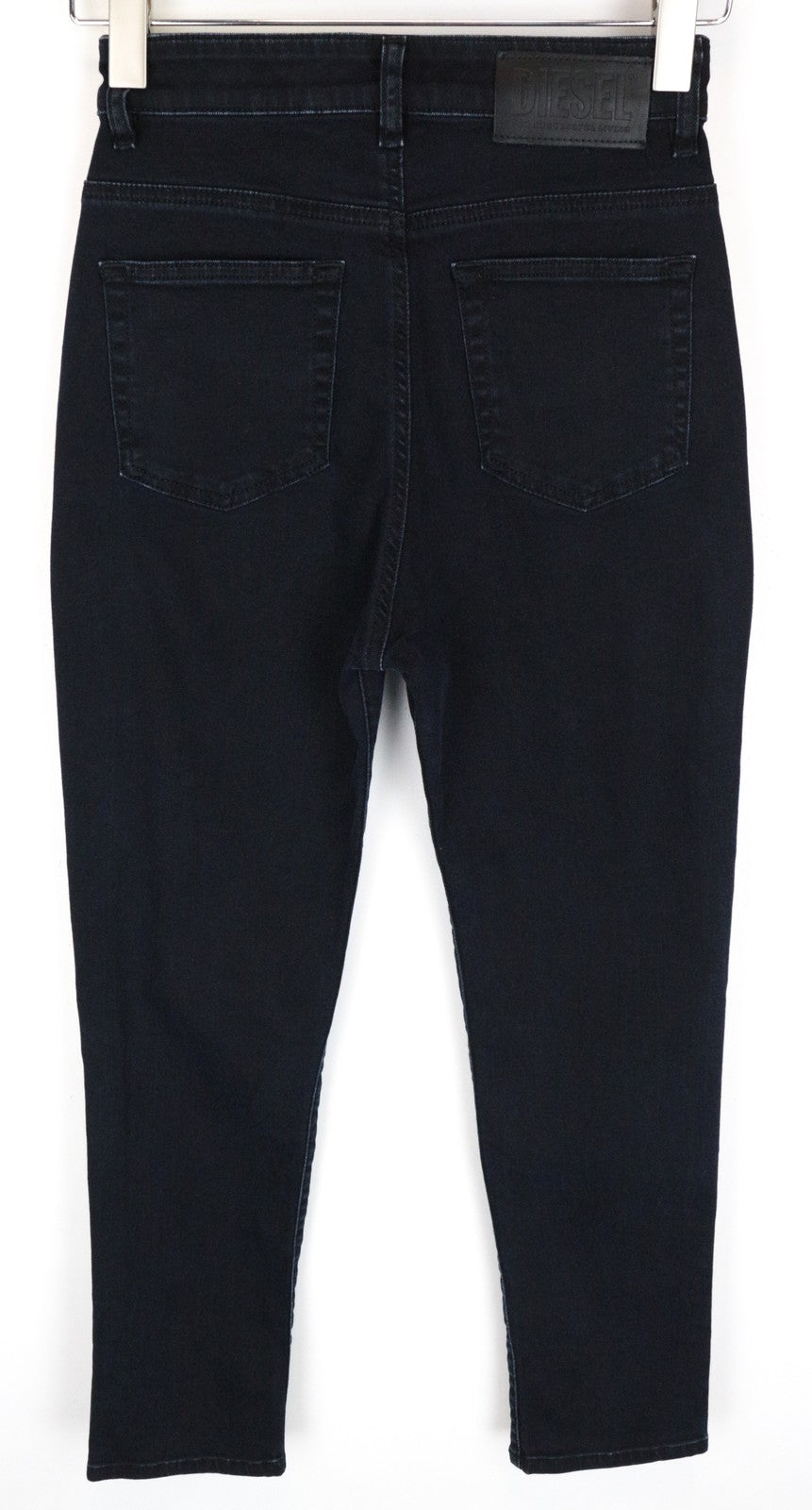 DIESEL D-Eiselle 069GL moteriškos džinsinės kelnės W25 L30 tamsiai mėlynos, tamprios, tiesaus kirpimo kelnės 