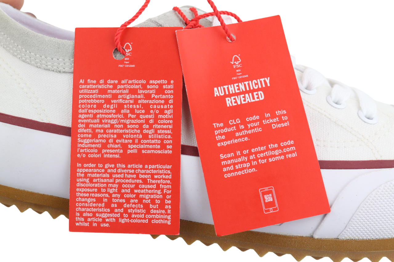 DIESEL S-Principia žemakulniai vyriški sportbačiai, EU43, balti, žemakulniai sportbačiai, rekomenduojama kaina – 185 € 