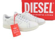 DIESEL S-Athene žemakulniai vyriški sportbačiai, balti, odiniai, suvarstomi, EU41, kaina – 160 € 