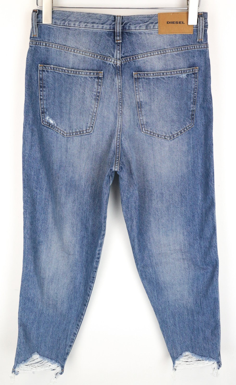 DIESEL Alys 084ZE moteriški džinsai W28 L30 tiesaus kirpimo, dirbtinai mėlyni, medvilniniai 