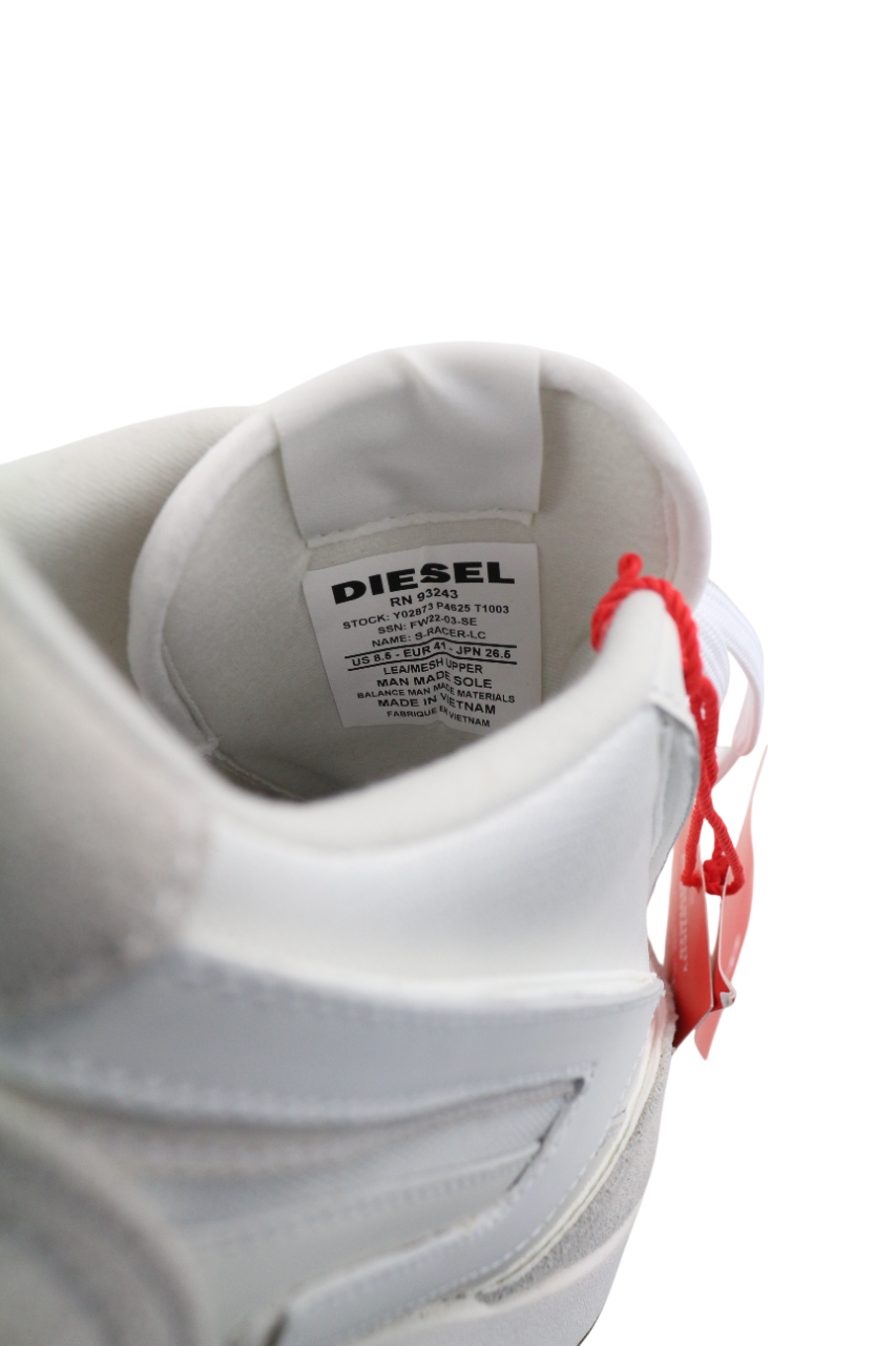 DIESEL S-Racer-Lc vyriški sportbačiai EU41 su zomša ir odinėmis detalėmis, rekomenduojama kaina – 195 € 