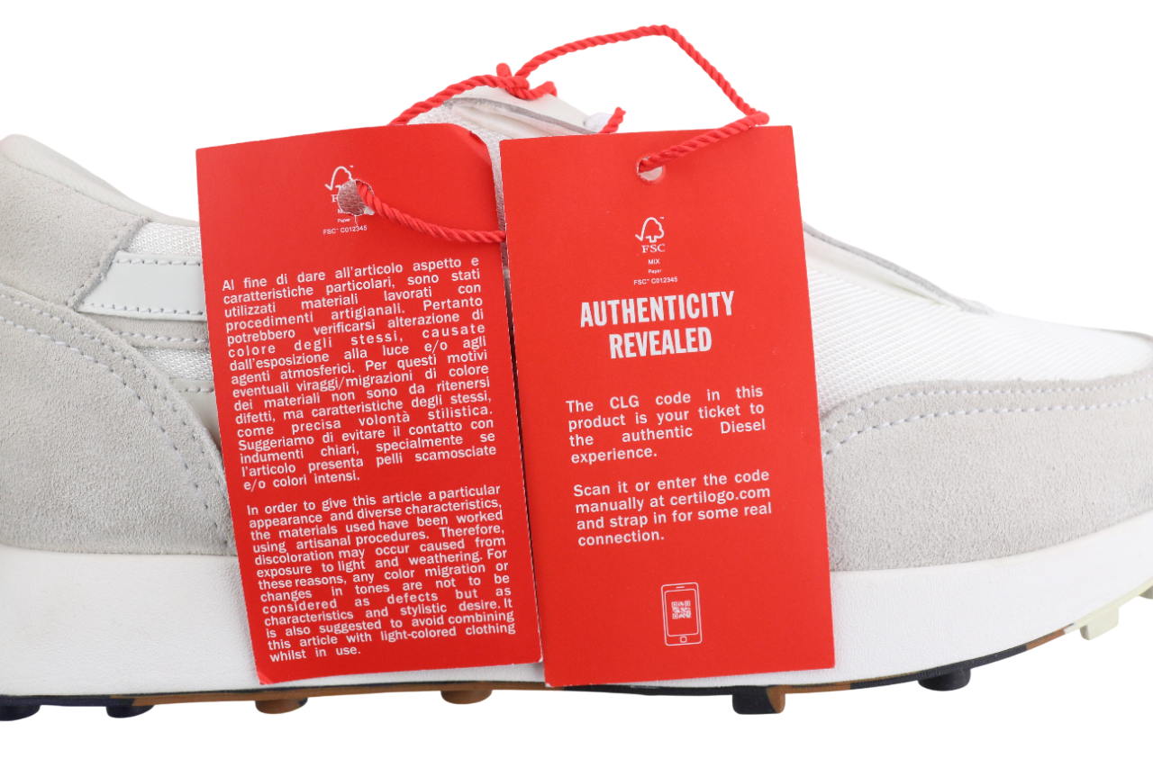 DIESEL S-Racer-Lc vyriški sportbačiai EU41 su zomša ir odinėmis detalėmis, rekomenduojama kaina – 195 € 