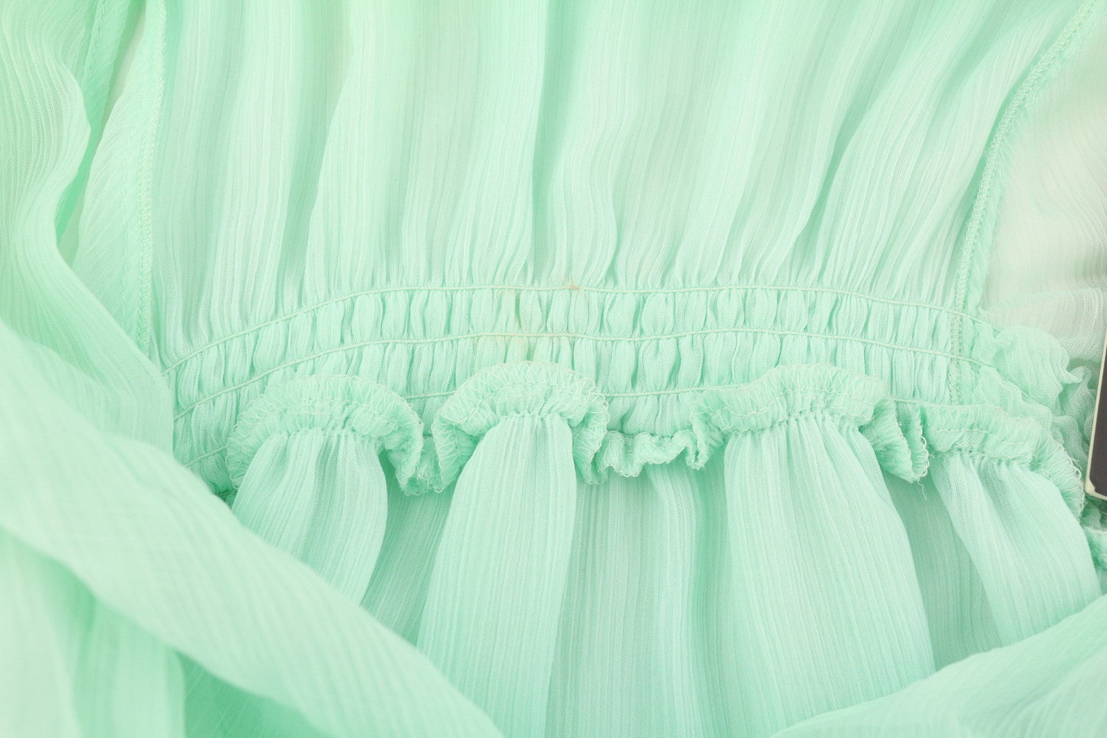 DIESEL D-Tangi moteriška suknelė S, žalia, asimetriška, su raukiniais, RRP 399 € MIDI 