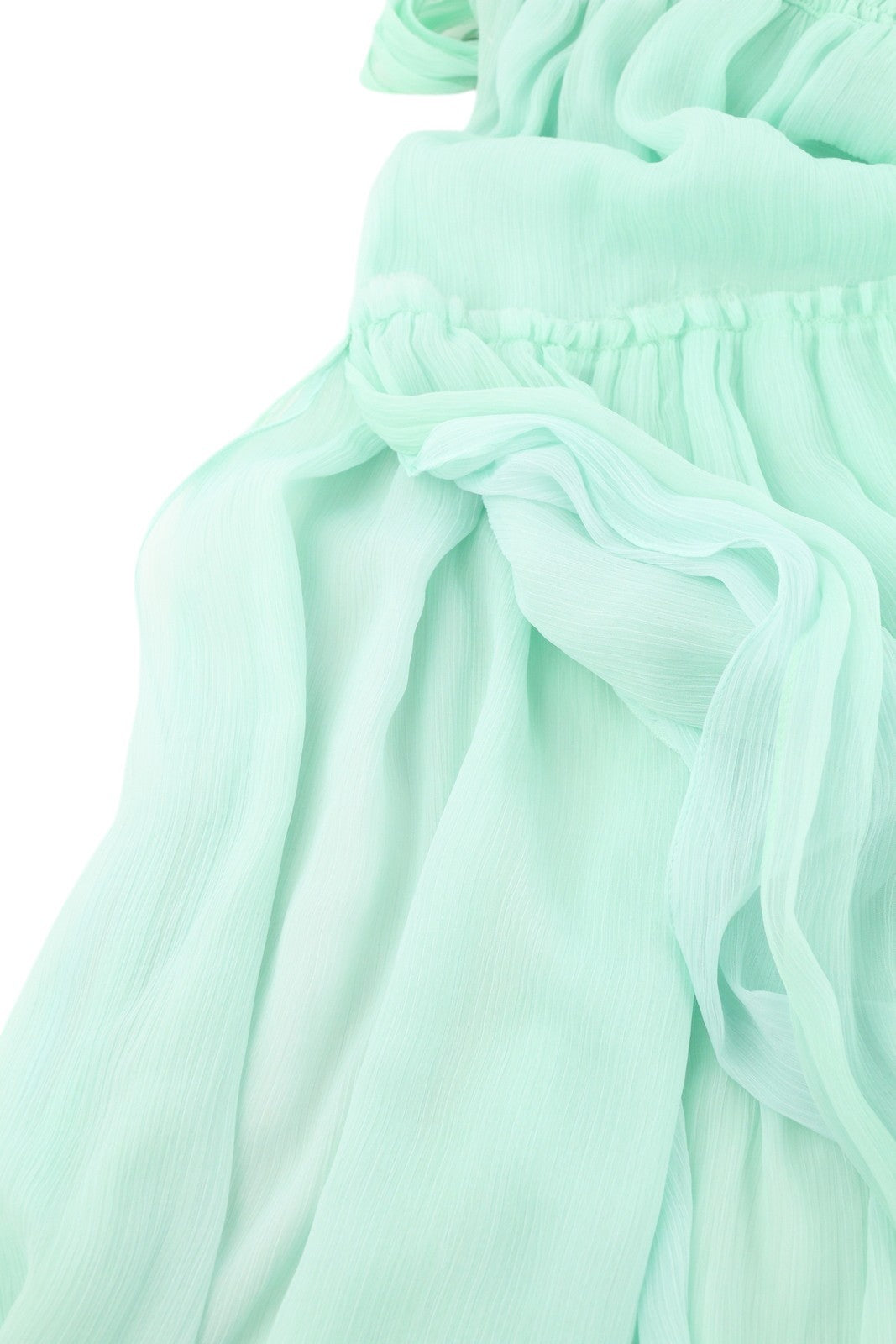 DIESEL D-Tangi moteriška suknelė S, žalia, asimetriška, su raukiniais, RRP 399 € MIDI 