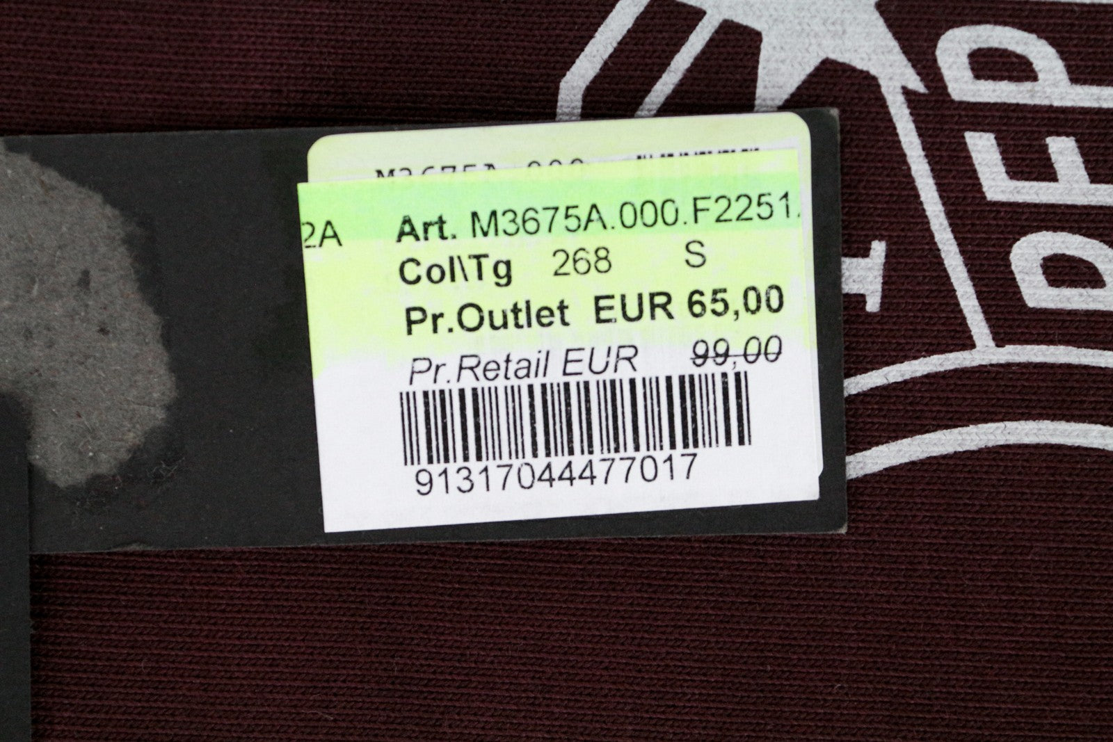 REPLAY vyriškas S dydžio burgundiško vyno spalvos medvilninis megztinis su logotipu ilgomis rankovėmis, laisvalaikio stiliaus 